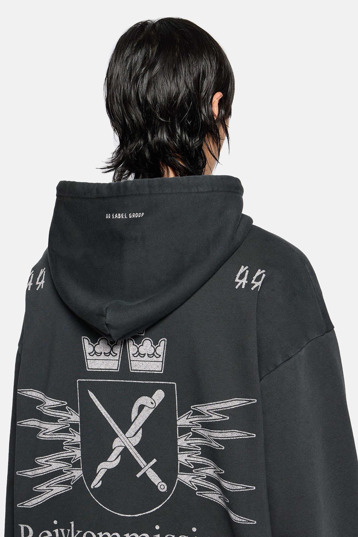 44 Label Group Commission Hoodie - Black - Image 3