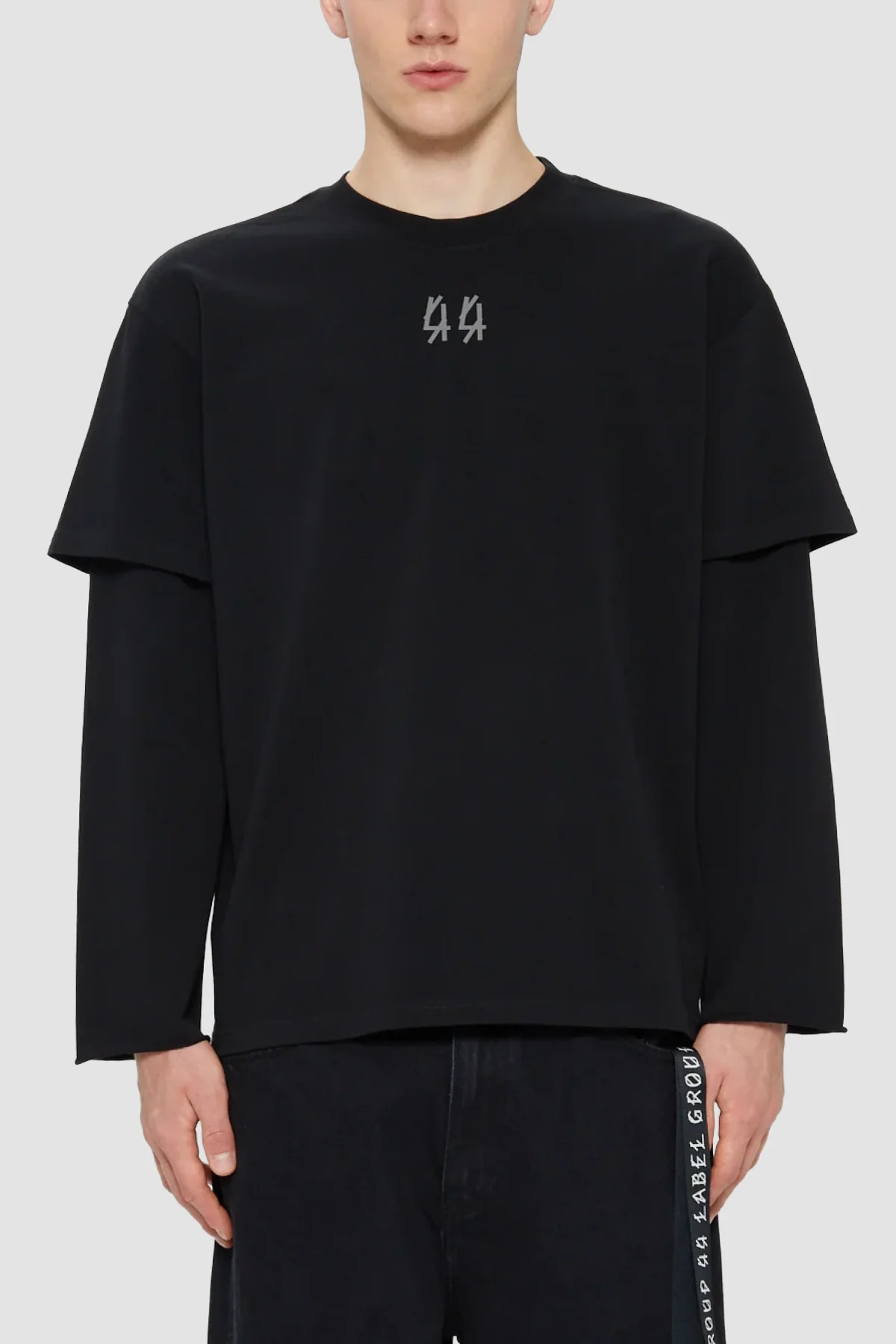 44 Label Group Double Sleeve Tee - Black
