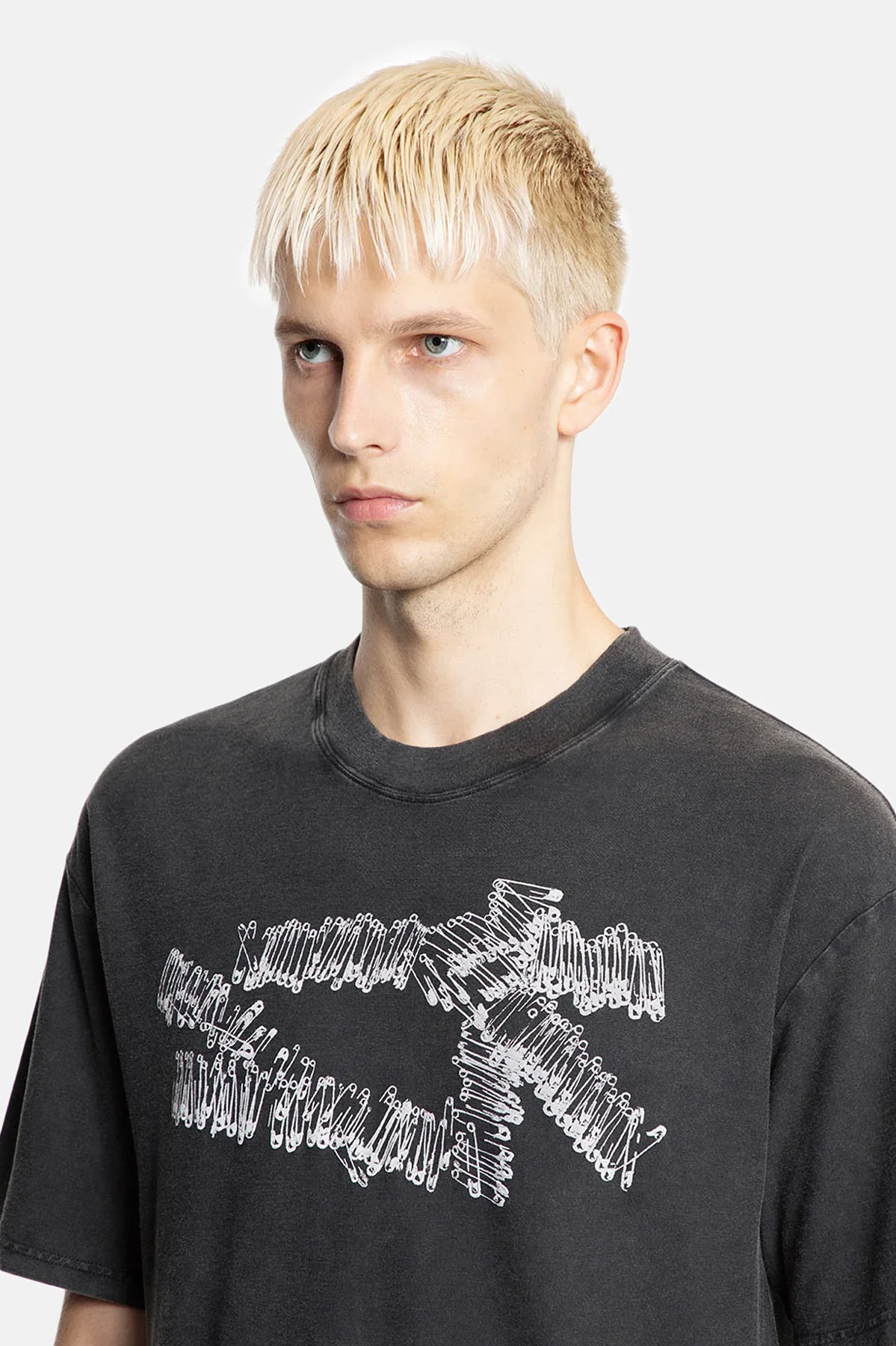 44 Label Group Turned Pins Tee - Black - Image 3