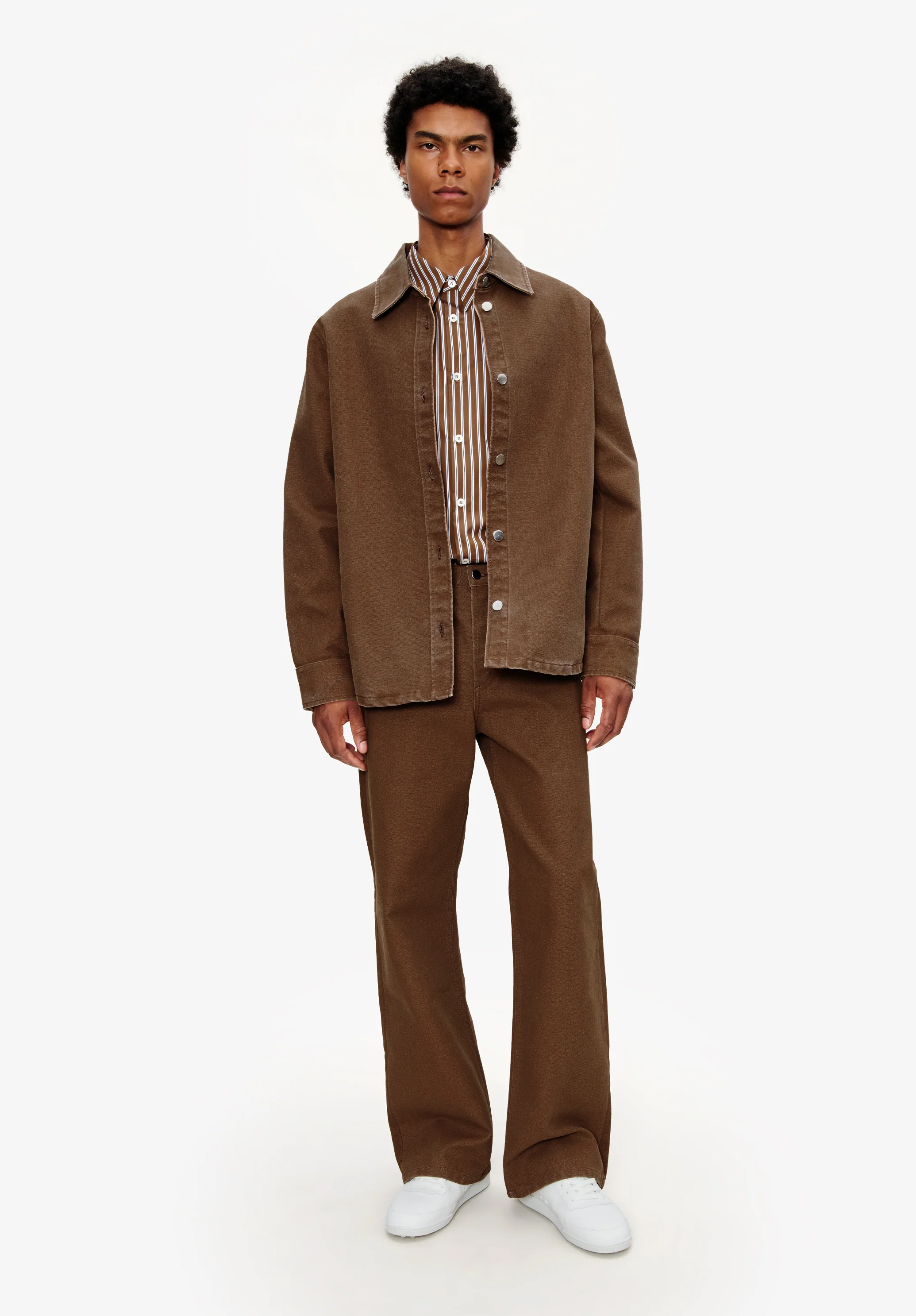 A.P.C. Button-Down Jacket - Brown - Image 3