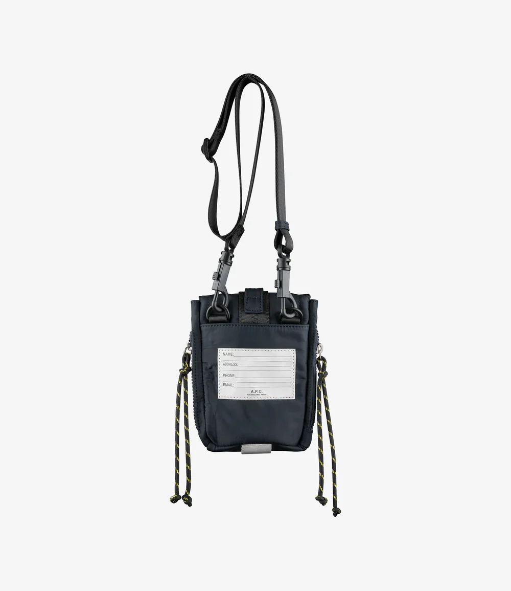 A.P.C. Trek Crossbody Pouch Bag - Navy - Image 3