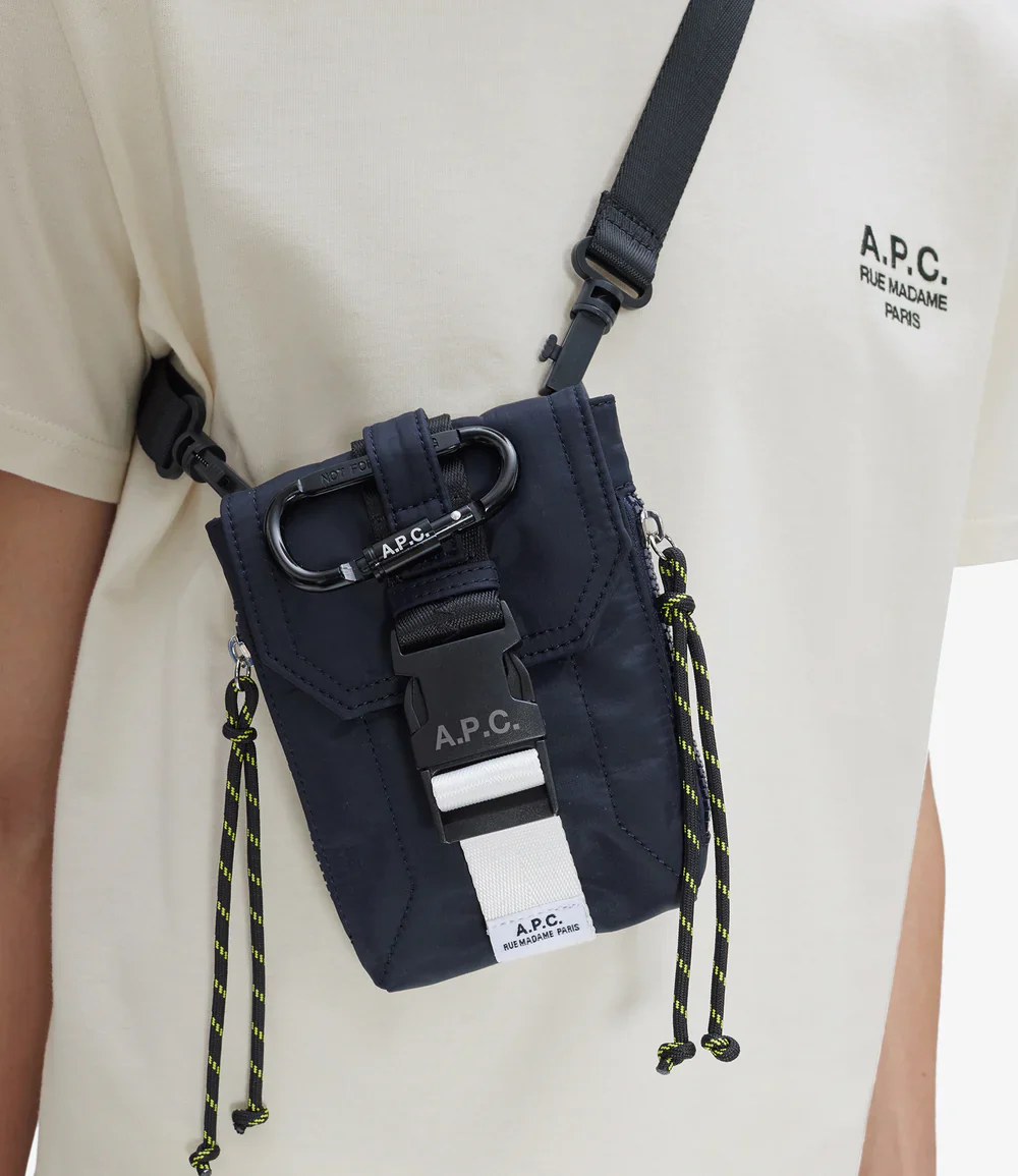 A.P.C. Trek Crossbody Pouch Bag - Navy - Image 5