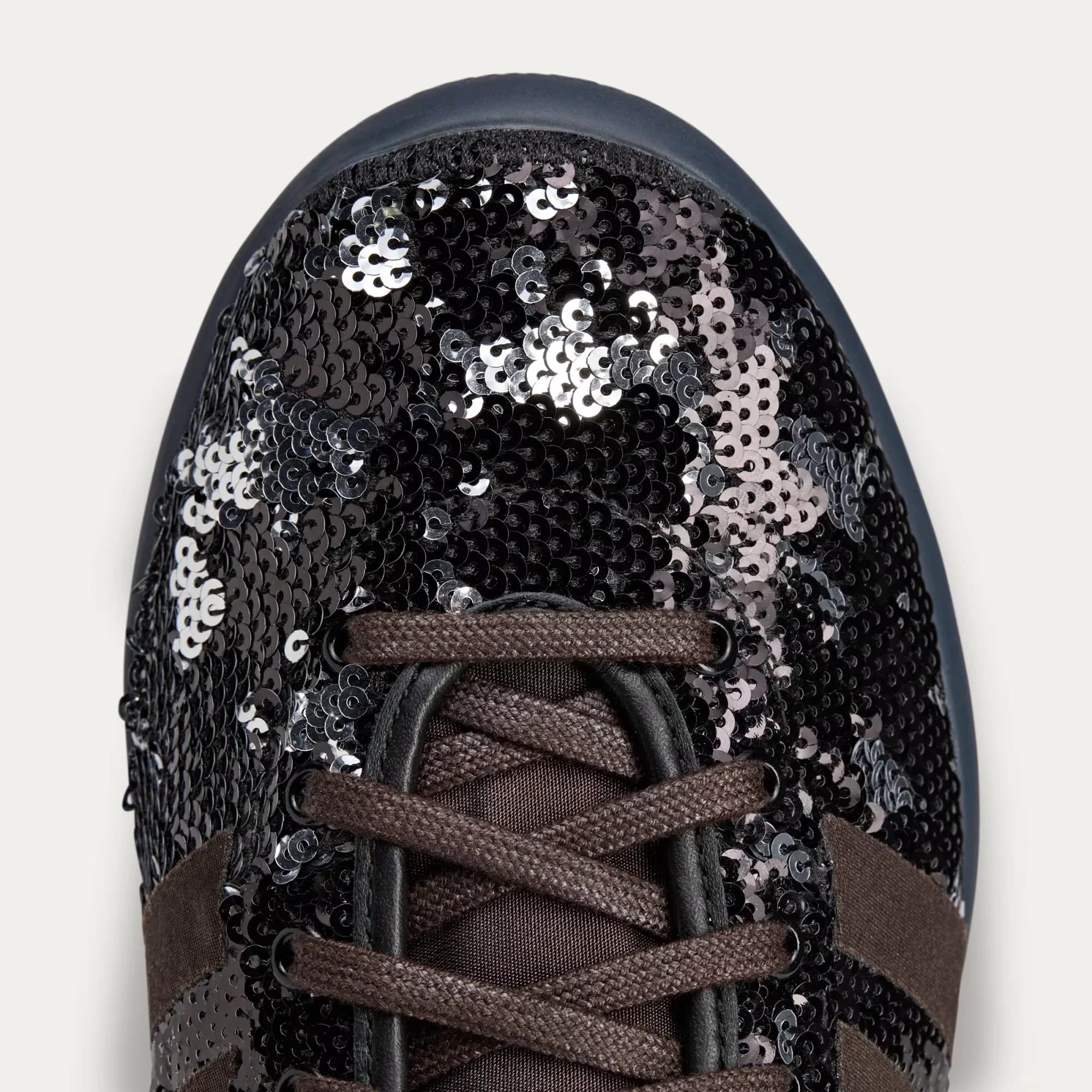 Adidas x Wales Bonner Karintha Lo Sequin Sneakers - Black/Brown - Image 7