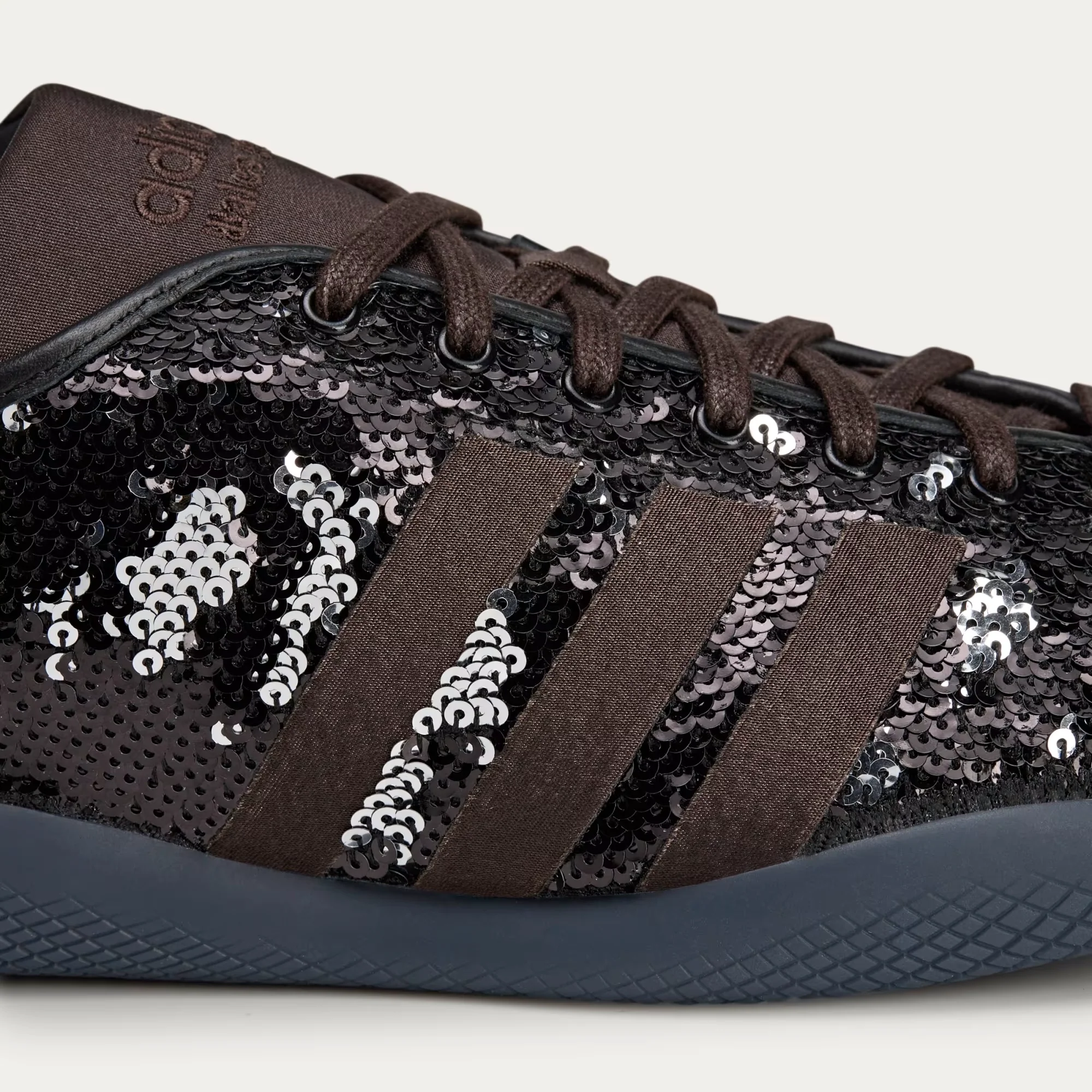 Adidas x Wales Bonner Karintha Lo Sequin Sneakers - Black/Brown - Image 8