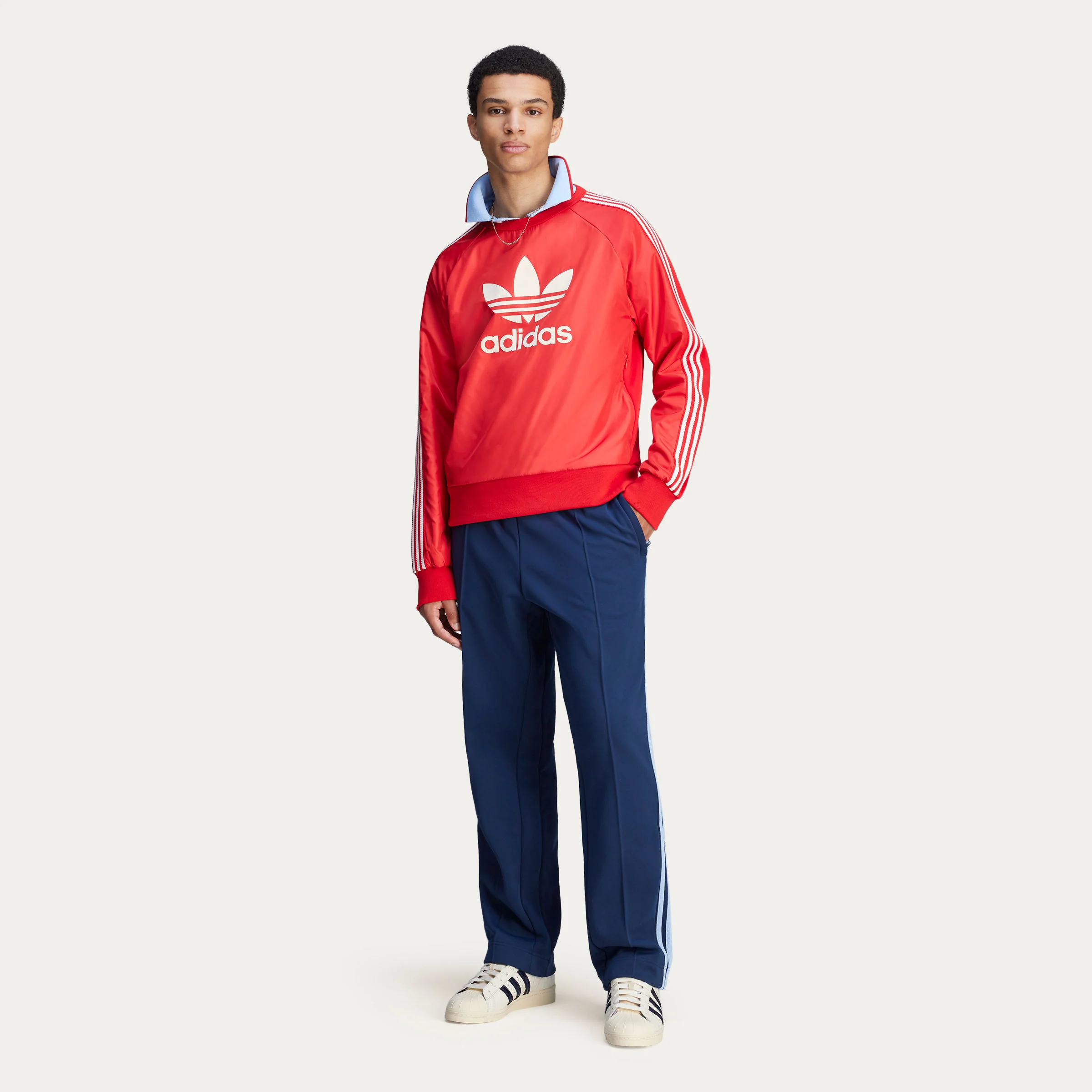 adidas x Wales Bonner Nylon Crew Jersey - Better Scarlet - Image 4