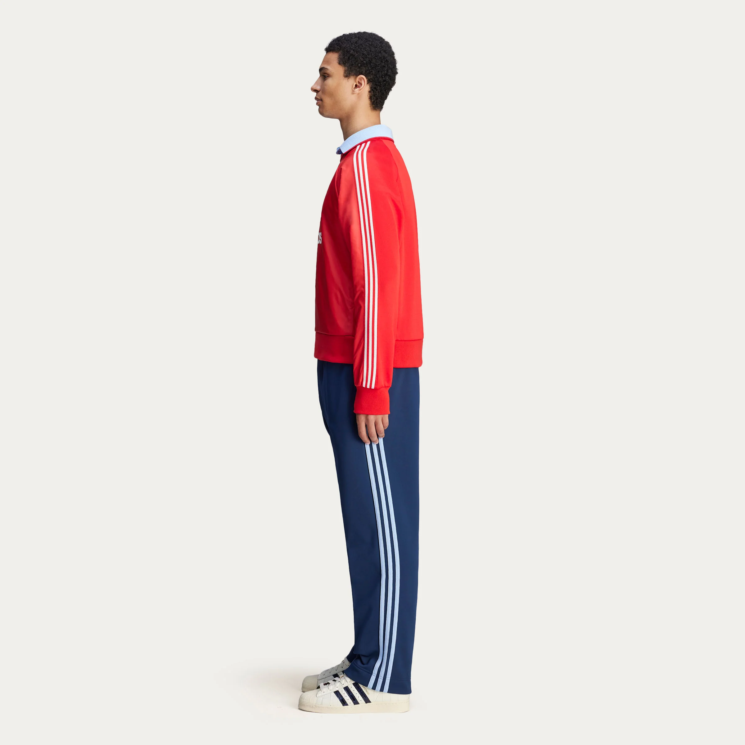adidas x Wales Bonner Nylon Crew Jersey - Better Scarlet - Image 5