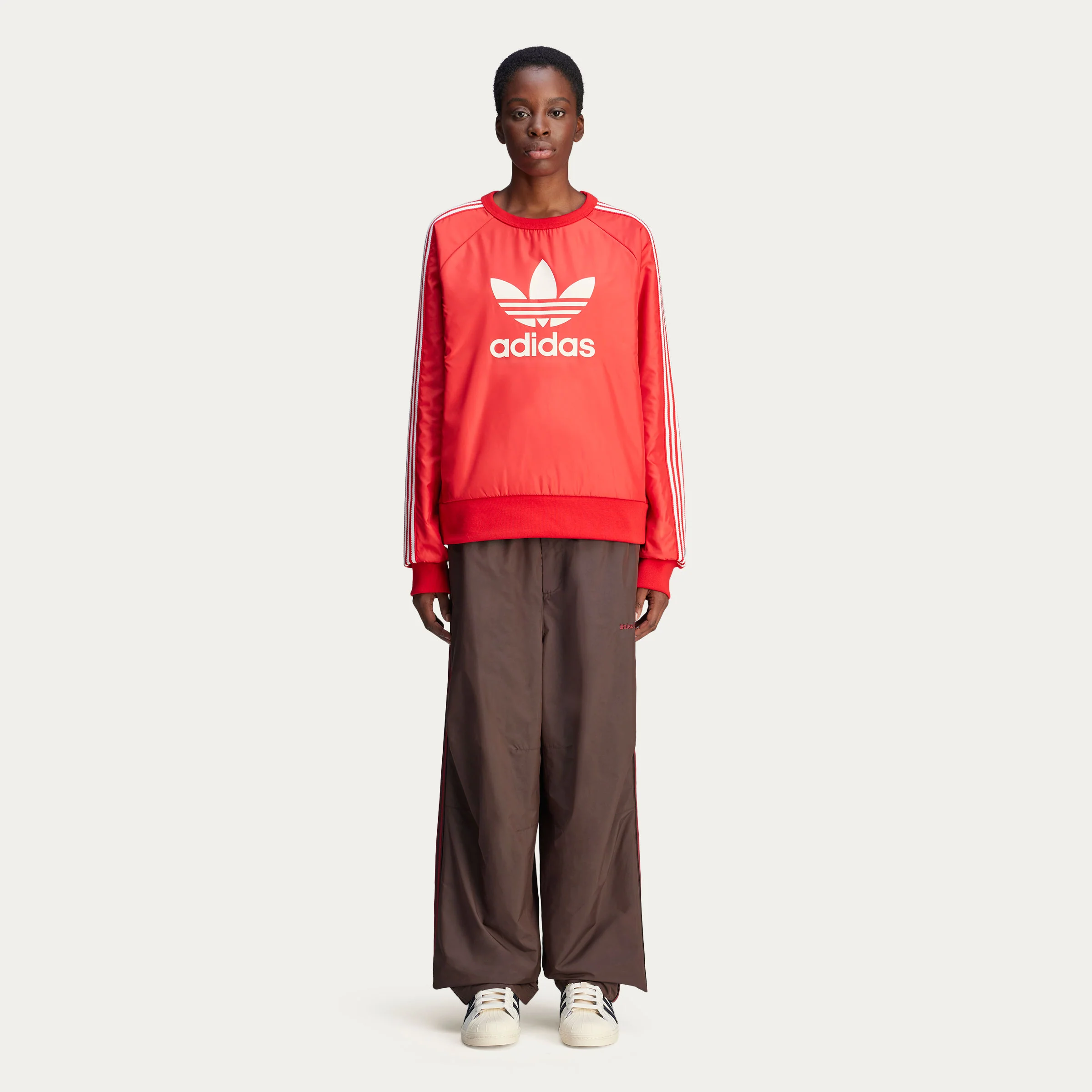 adidas x Wales Bonner Nylon Crew Jersey - Better Scarlet - Image 7