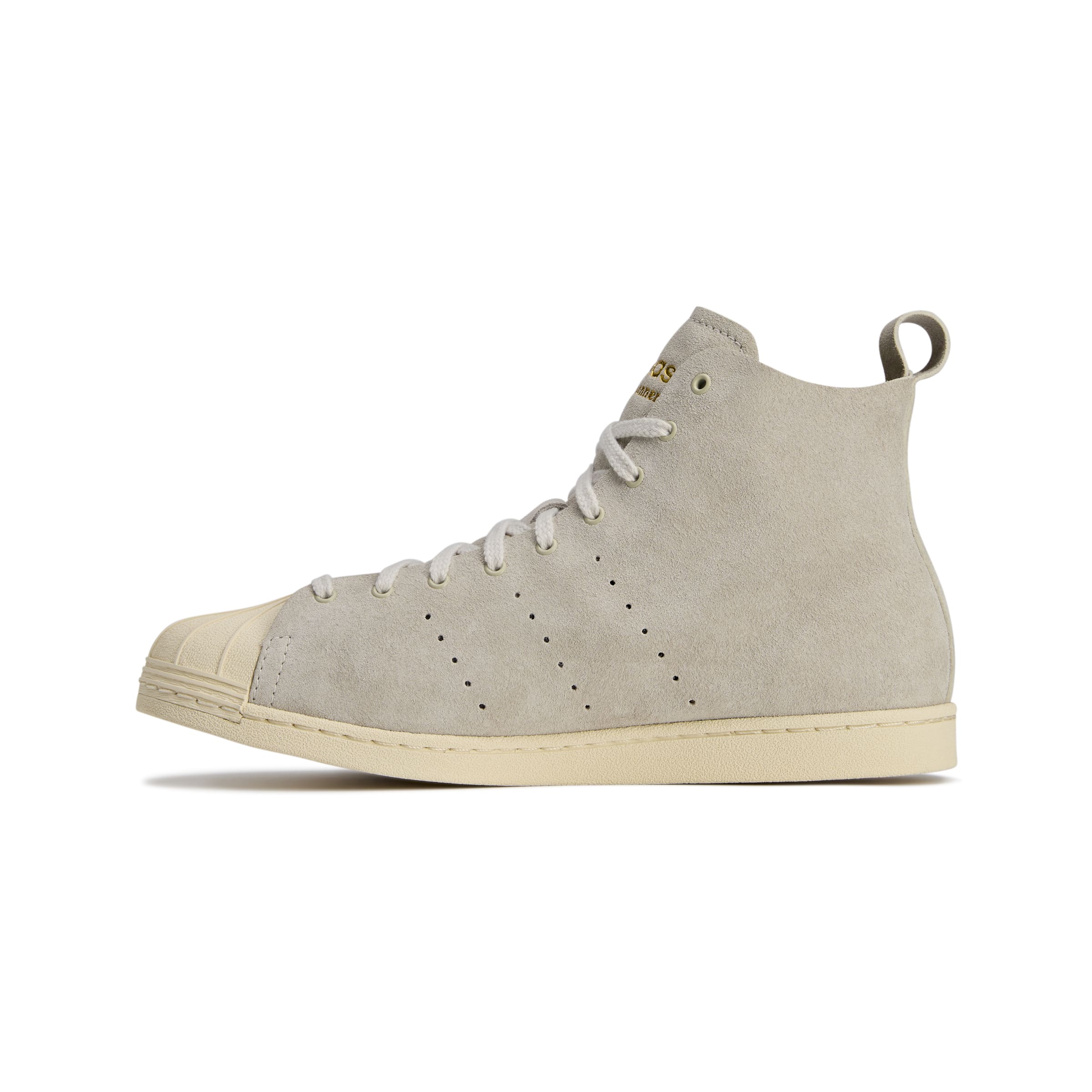 Adidas x Wales Bonner Superstar Hi Sneakers - Light Grey - Image 4