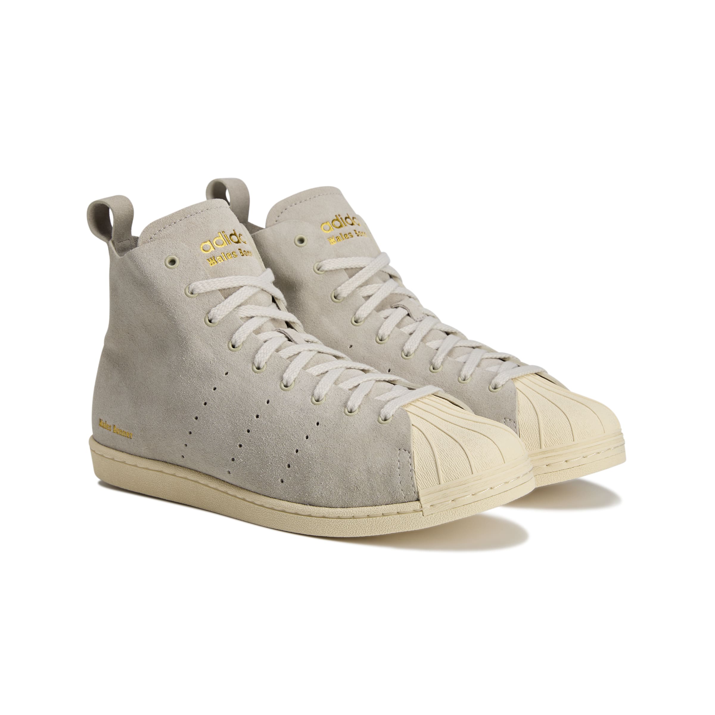 Adidas x Wales Bonner Superstar Hi Sneakers - Light Grey - Image 5