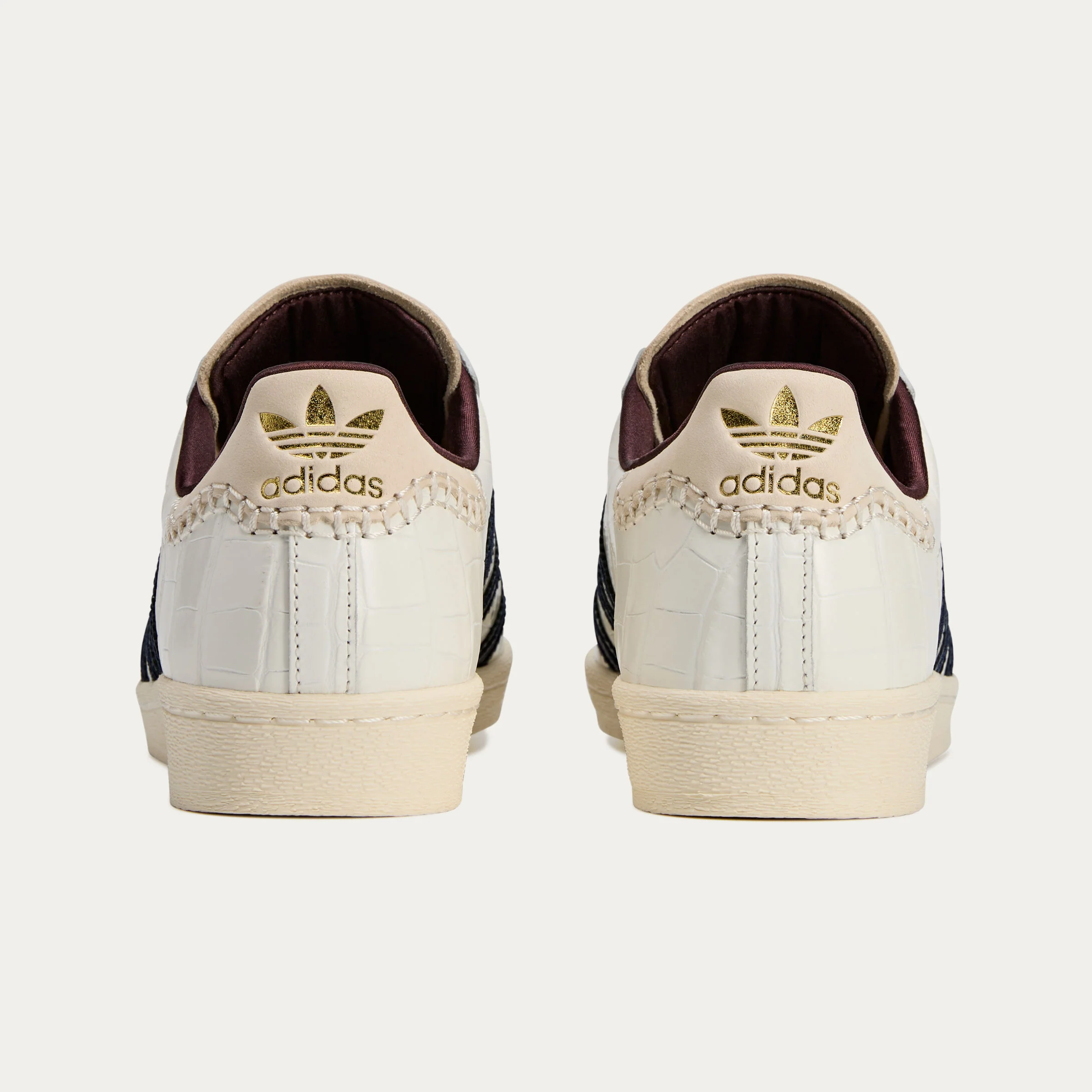 adidas x Wales Bonner Superstar Sneakers - Wonder White / Collegiate Navy / Night Red - Image 6