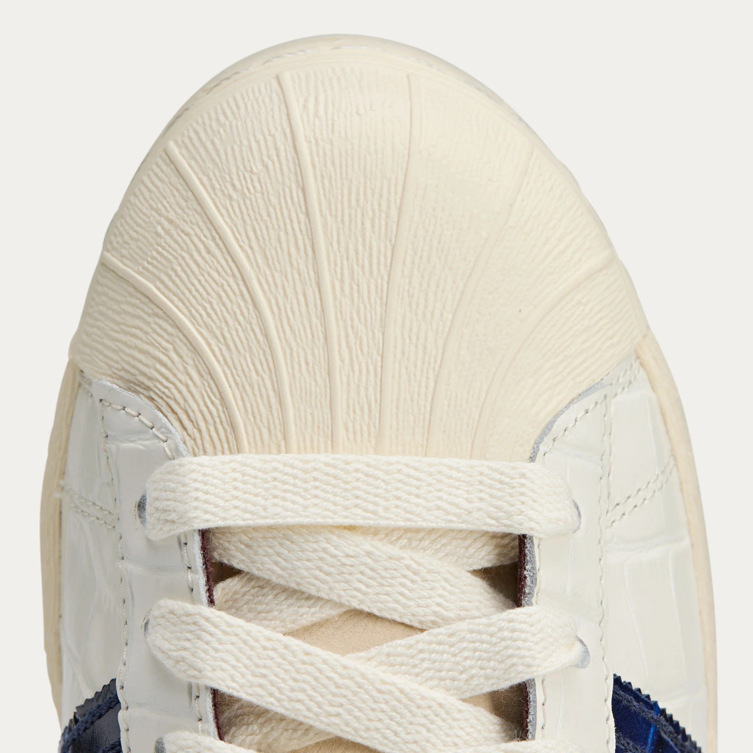 adidas x Wales Bonner Superstar Sneakers - Wonder White / Collegiate Navy / Night Red - Image 8