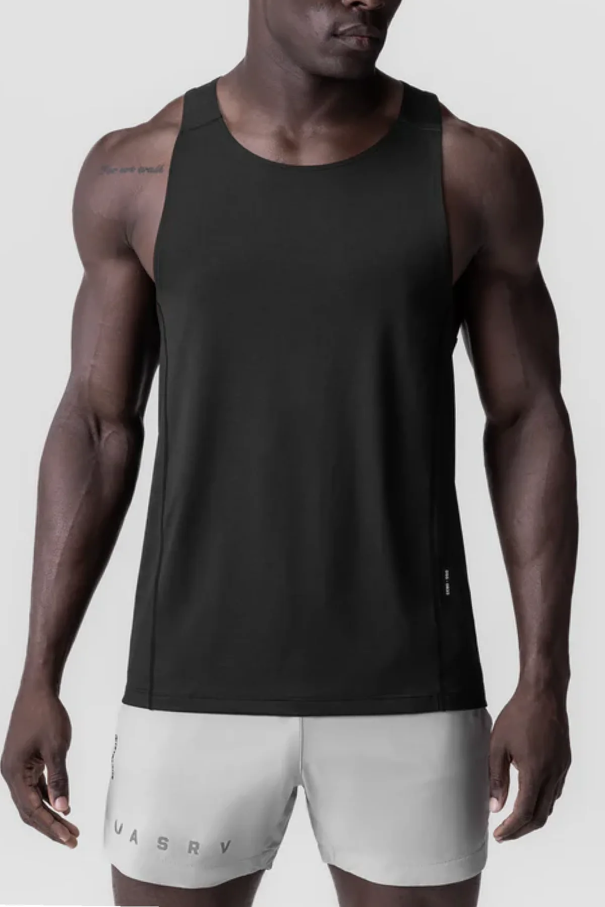 ASRV 3D-Lite® 2.0 Lycra® Singlet Tank - Black