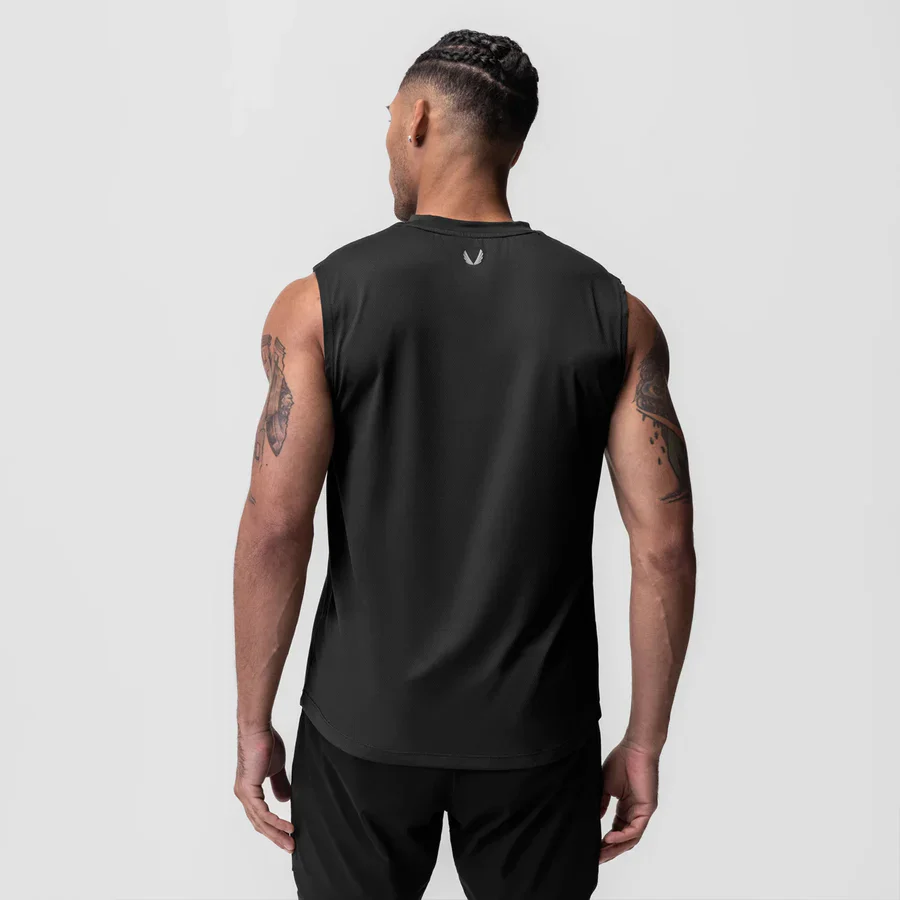 ASRV AeroSilver® Cutoff Tank - Black - Image 2