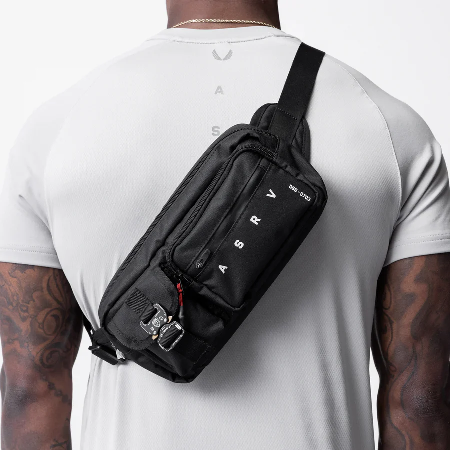 ASRV Cordura® Tech Crossbody Pack Bag - Black - Image 3