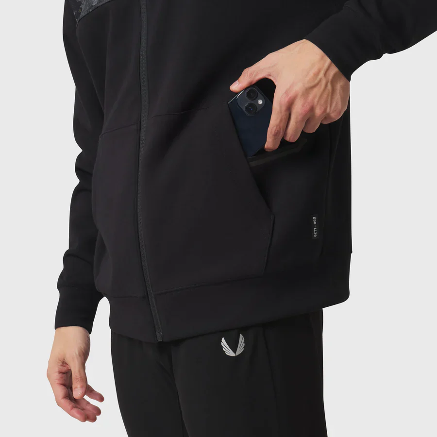 ASRV Dri-Core™ Sidelock Full Zip Sweater - Black - Image 4
