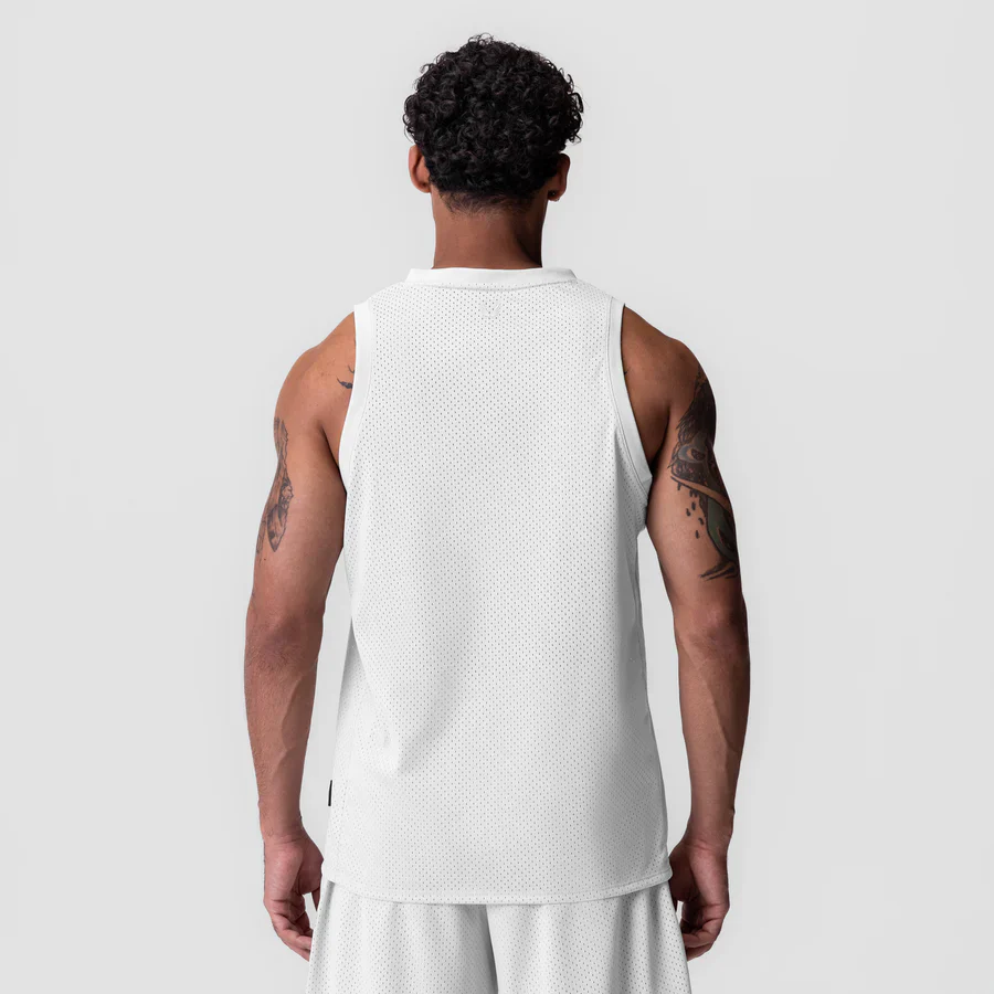 ASRV Ion-Mesh Basketball Jersey - White - Image 2