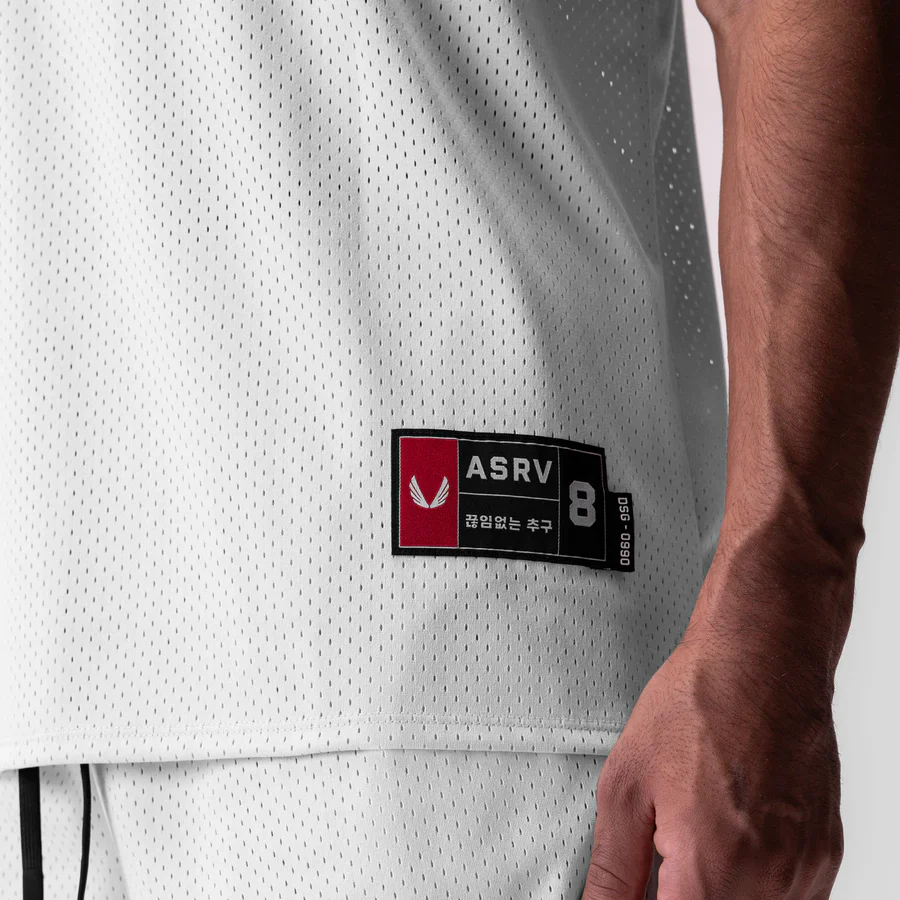 ASRV Ion-Mesh Basketball Jersey - White - Image 3