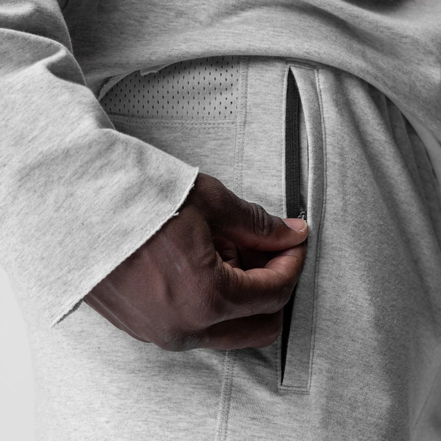 ASRV Micro Terry Joggers - Heather Grey - Image 3