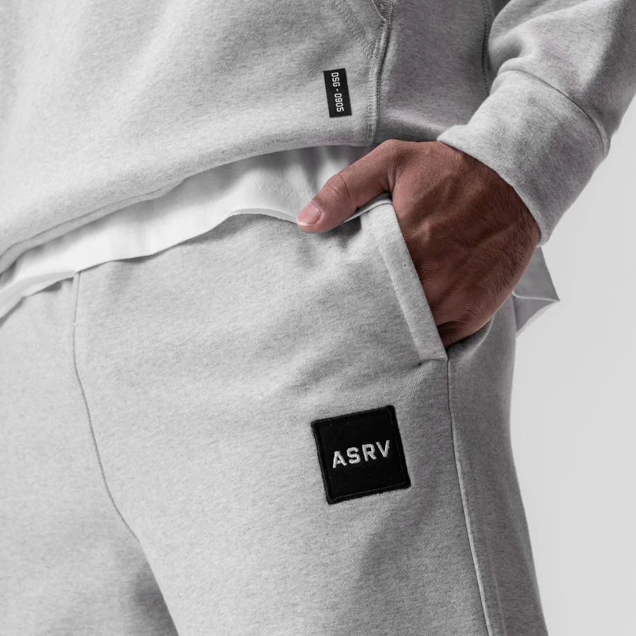 ASRV Oversized Tech-Terry™ Patch Sweatpants - Heather Grey - Image 3
