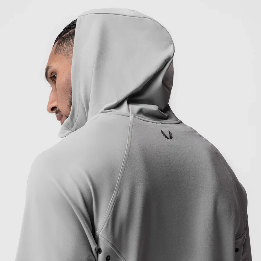 ASRV Performance Fleece Zip Hoodie - Slate Grey - Image 3