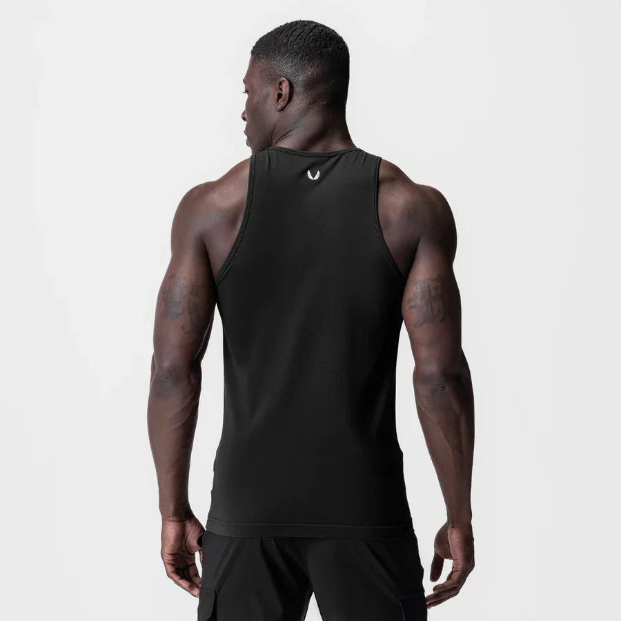 ASRV Supima Essential Slim Tank - Black - Image 2