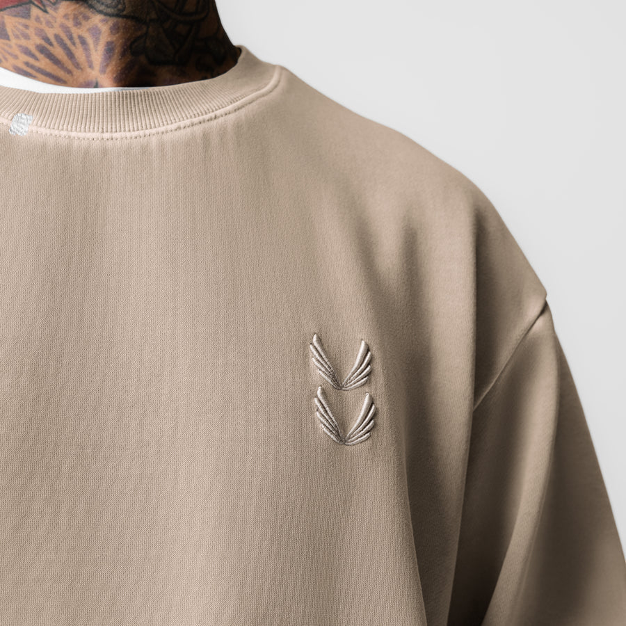 ASRV Tech Essential Distressed Crewneck - Chai - Image 3