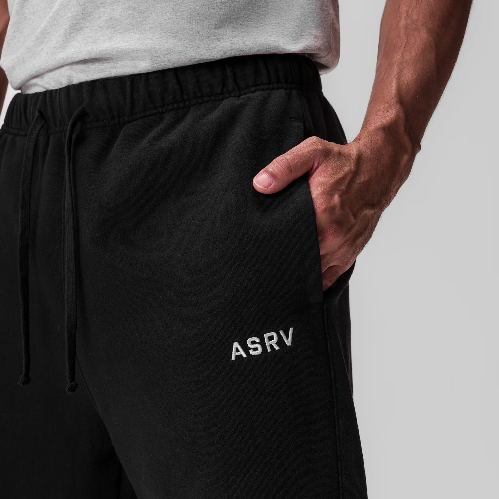 ASRV Tech Essential ™ Straight Leg Sweatpants - Black - Image 3