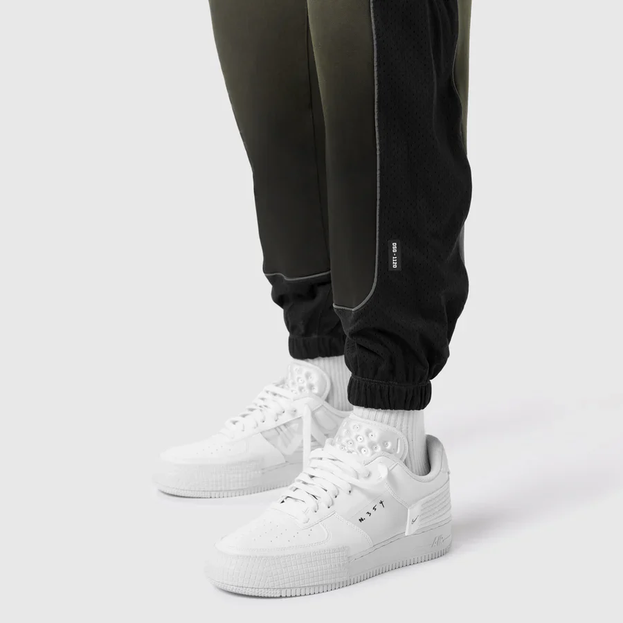 ASRV Tech-Terry Mesh Panel Sweatpants - Olive - Image 3