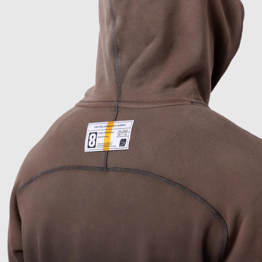 ASRV Tech-Terry Training Hoodie - Dark Earth - Image 3