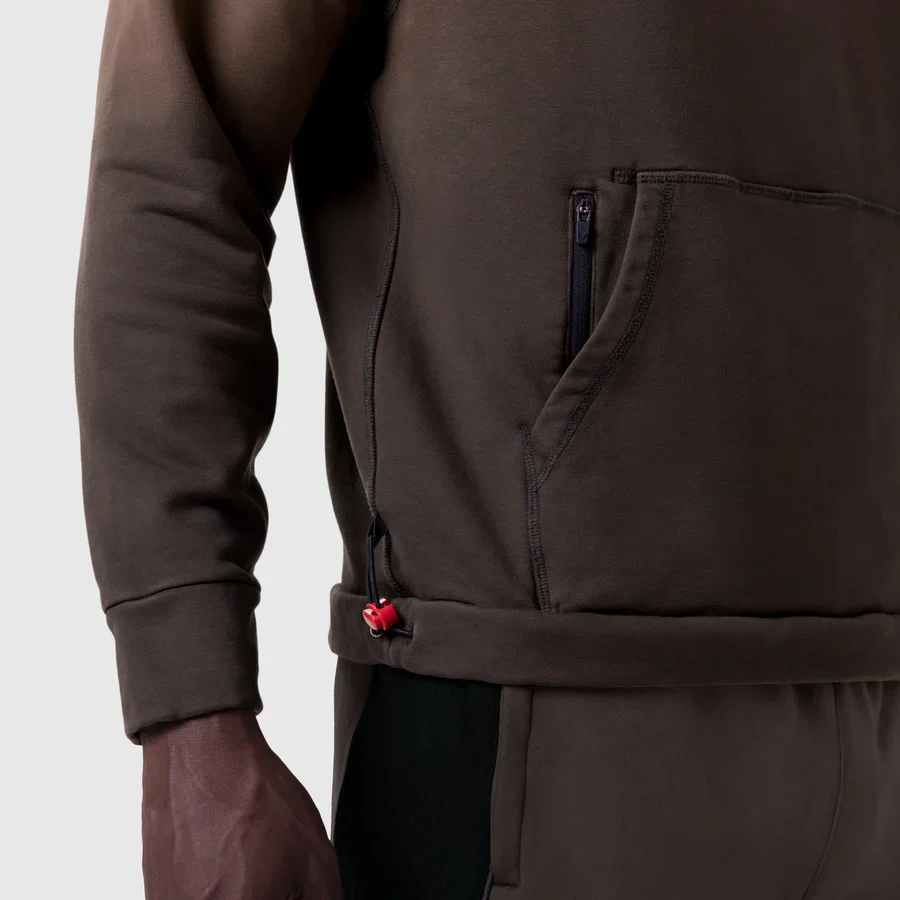 ASRV Tech-Terry Training Hoodie - Dark Earth - Image 4