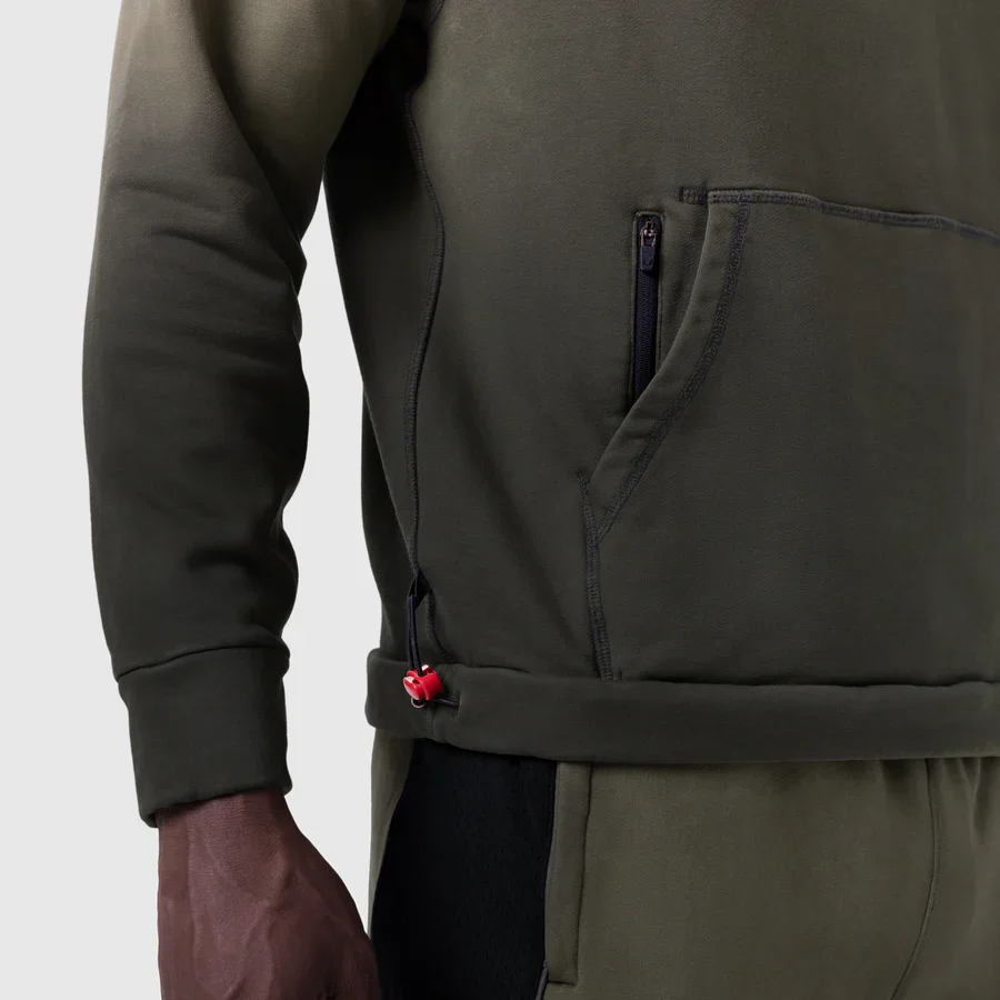 ASRV Tech-Terry Training Hoodie - Olive - Image 4