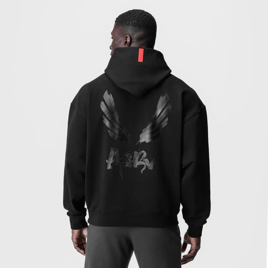 ASRV Tech Terry™ Zip Pocket  Hoodie - Black Black - Image 2