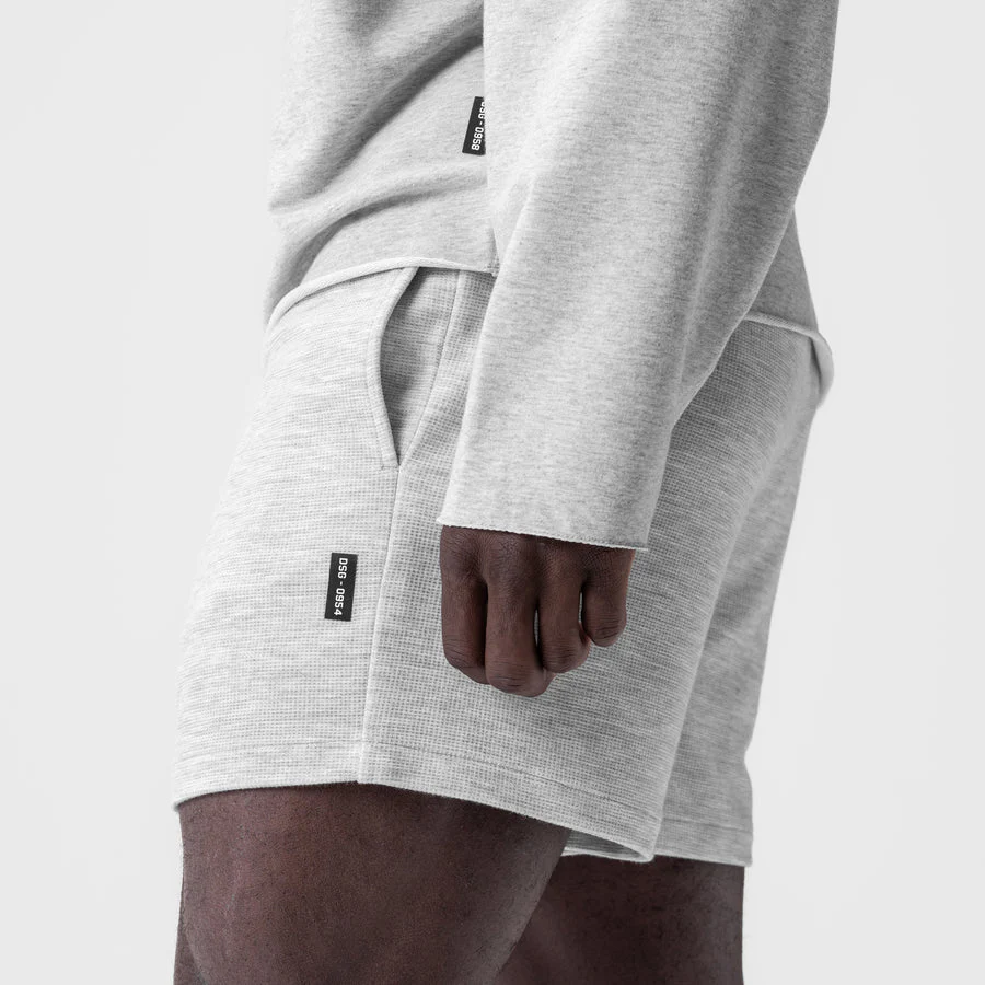 ASRV Waffle Knit Sweat Short - Heather Grey - Image 4