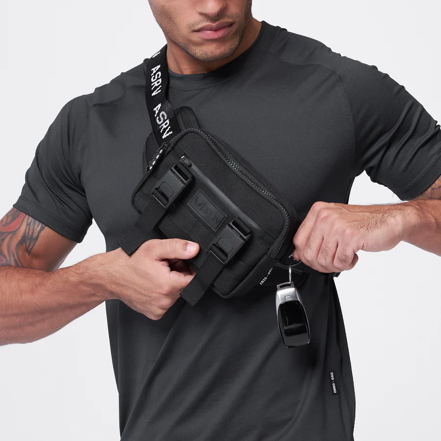 ASRV Waterproof Cordura® Small Crossbody Bag - Black - Image 4