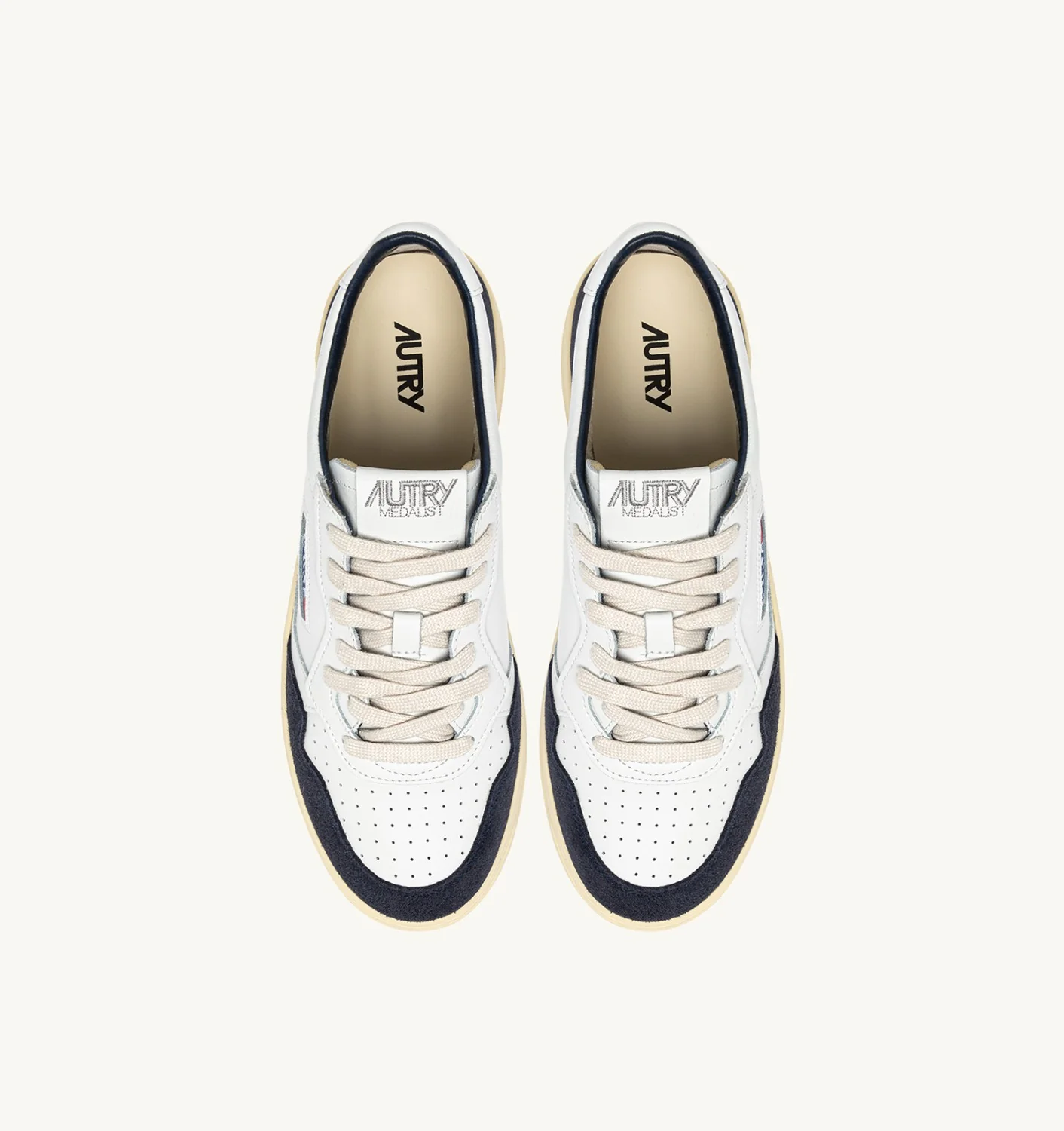 Autry Medalist Low FT07 Sneakers - White/Navy - Image 3