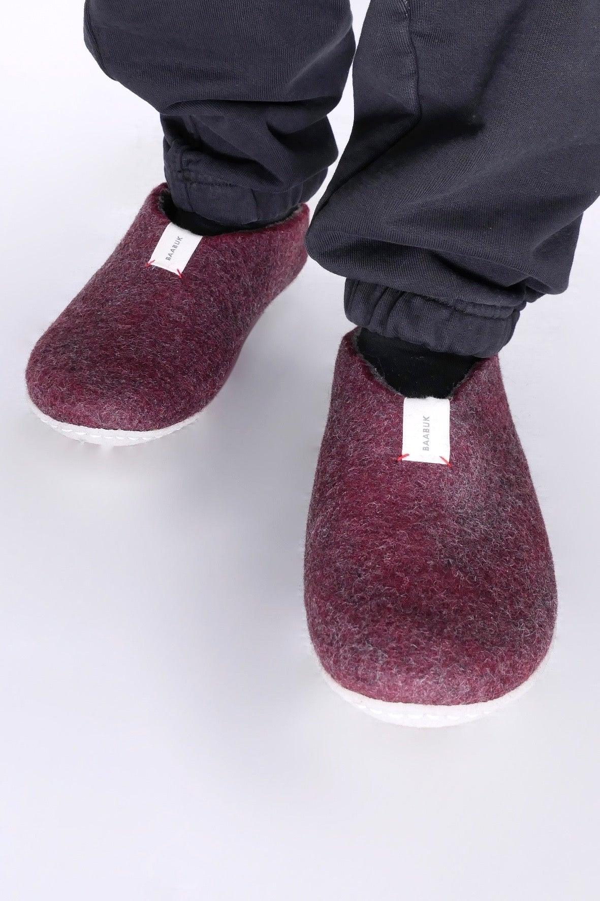 BAABUK Mel Slippers - Bordeaux - Image 7