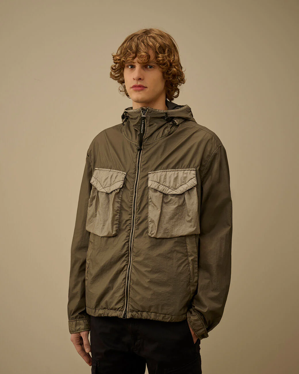 C.P. Company 190A BI-TM Goggle Jacket - Gunmetal - Image 3