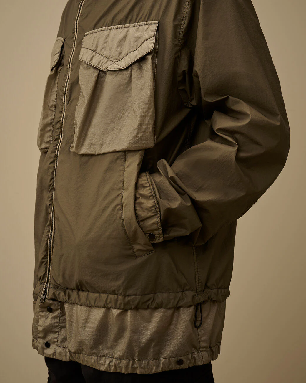 C.P. Company 190A BI-TM Goggle Jacket - Gunmetal - Image 5