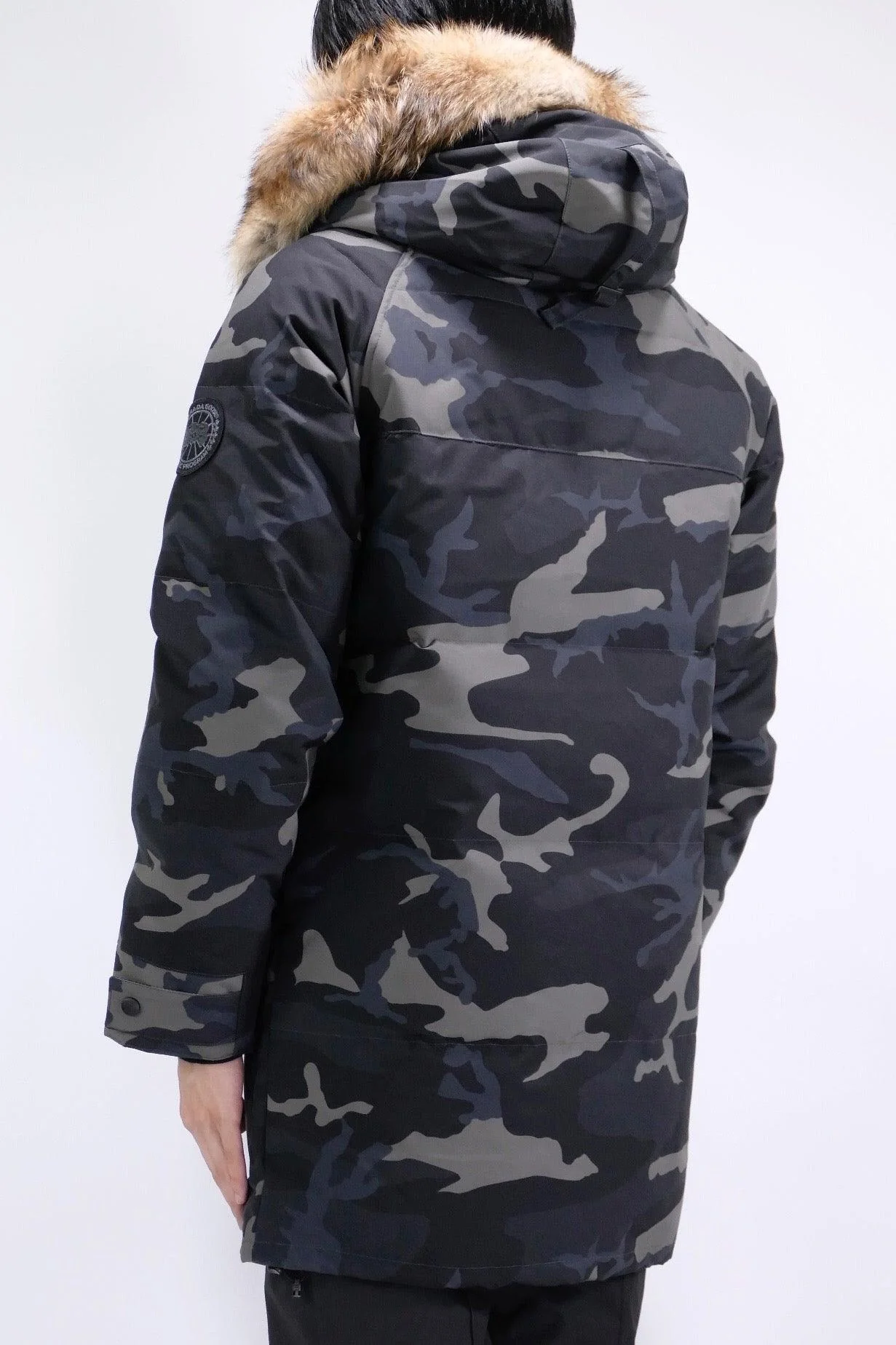 Canada Goose Mens Down *Parka Emory Black Label - Black Classic Camo Print - Image 3