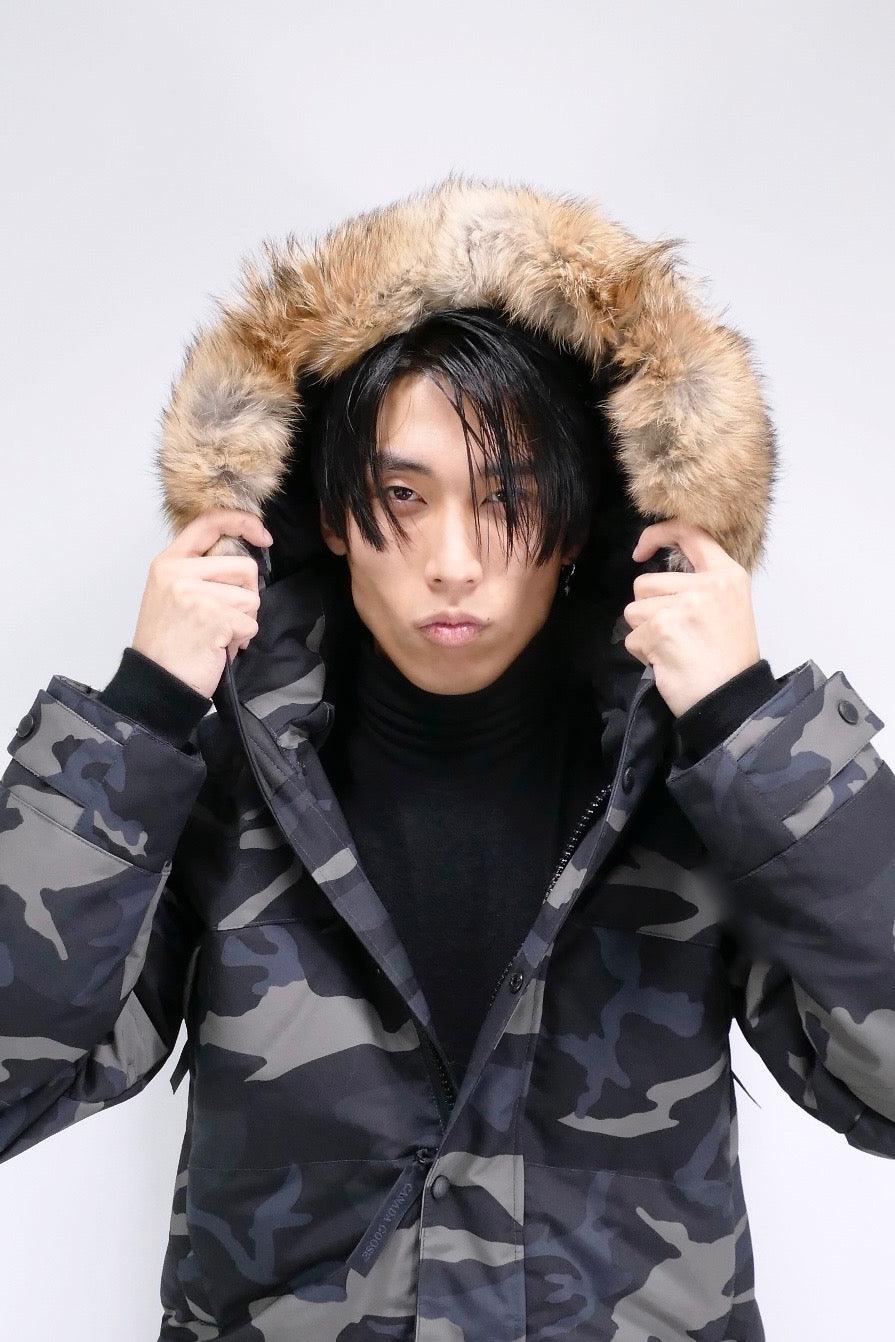 Canada Goose Mens Down *Parka Emory Black Label - Black Classic Camo Print - Image 6