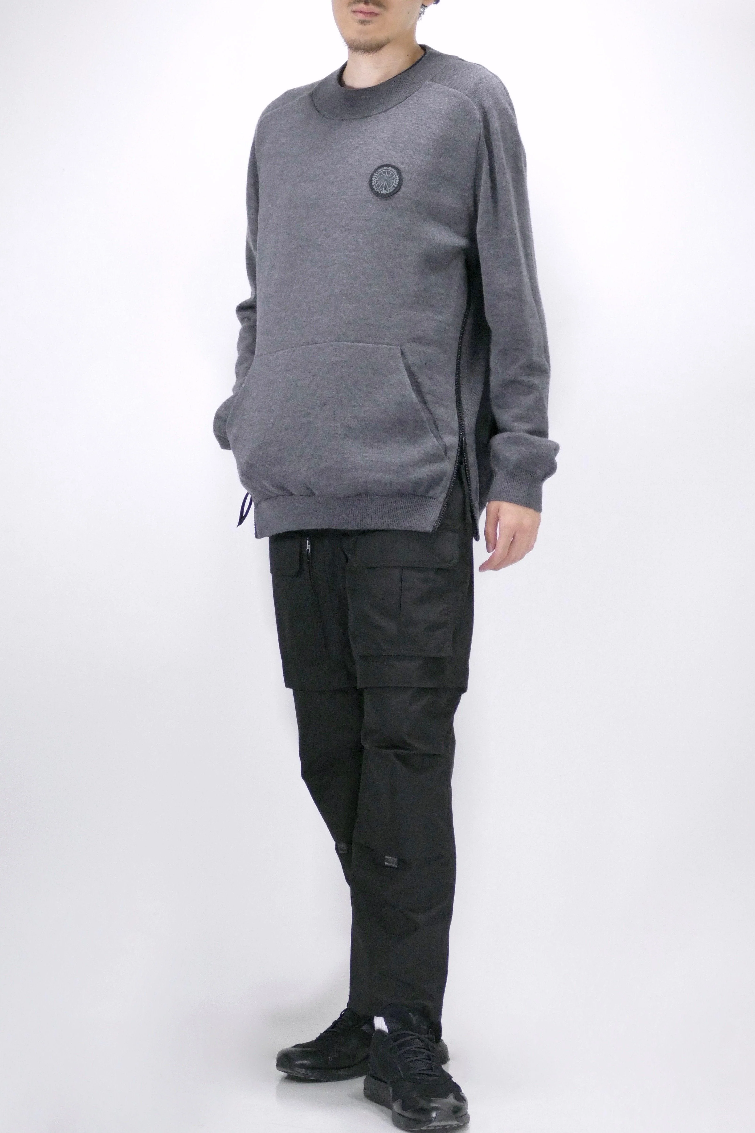 Canada Goose Mens Knit Hybridge Pullover Reversible Iron Grey - Image 11