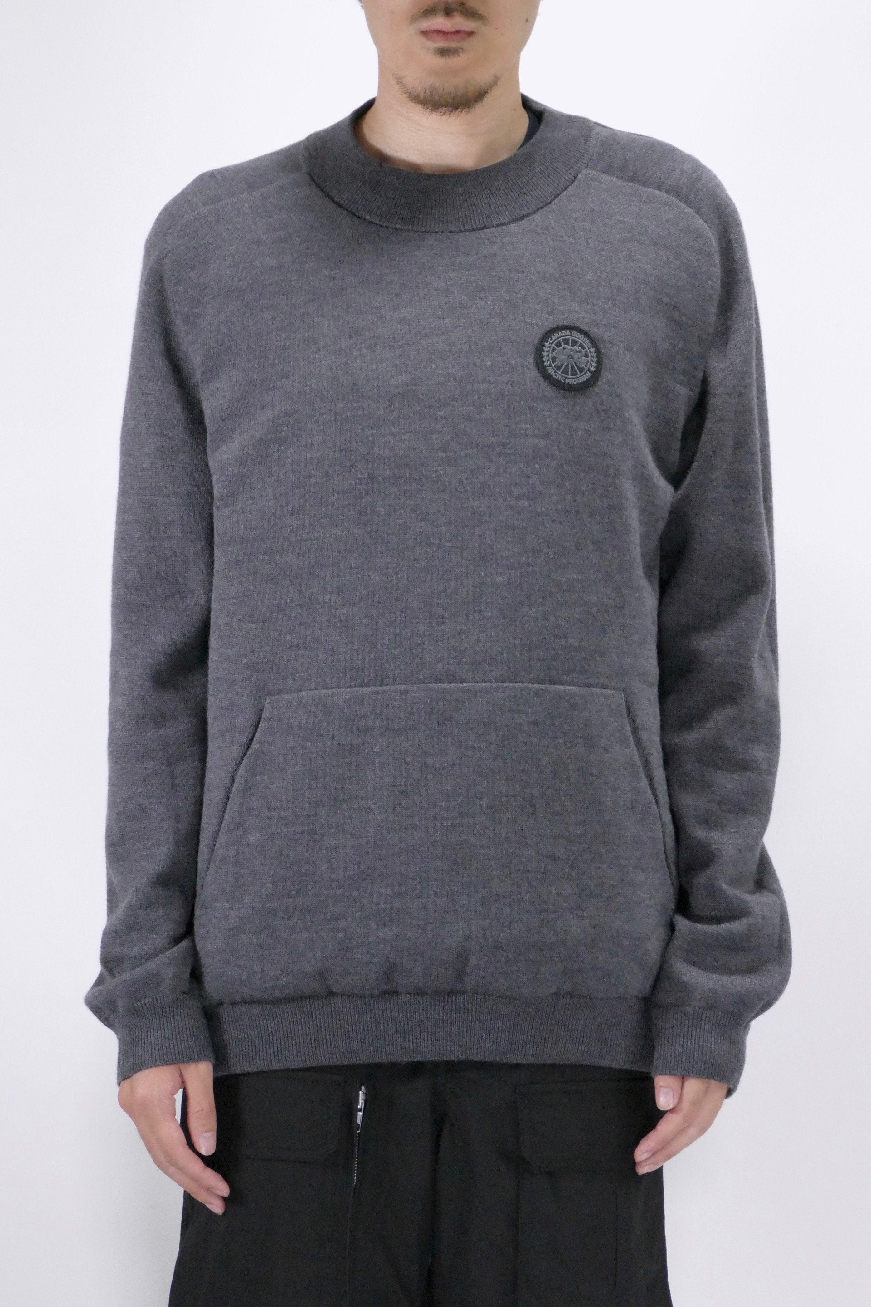 Canada Goose Mens Knit Hybridge Pullover Reversible Iron Grey - Image 8