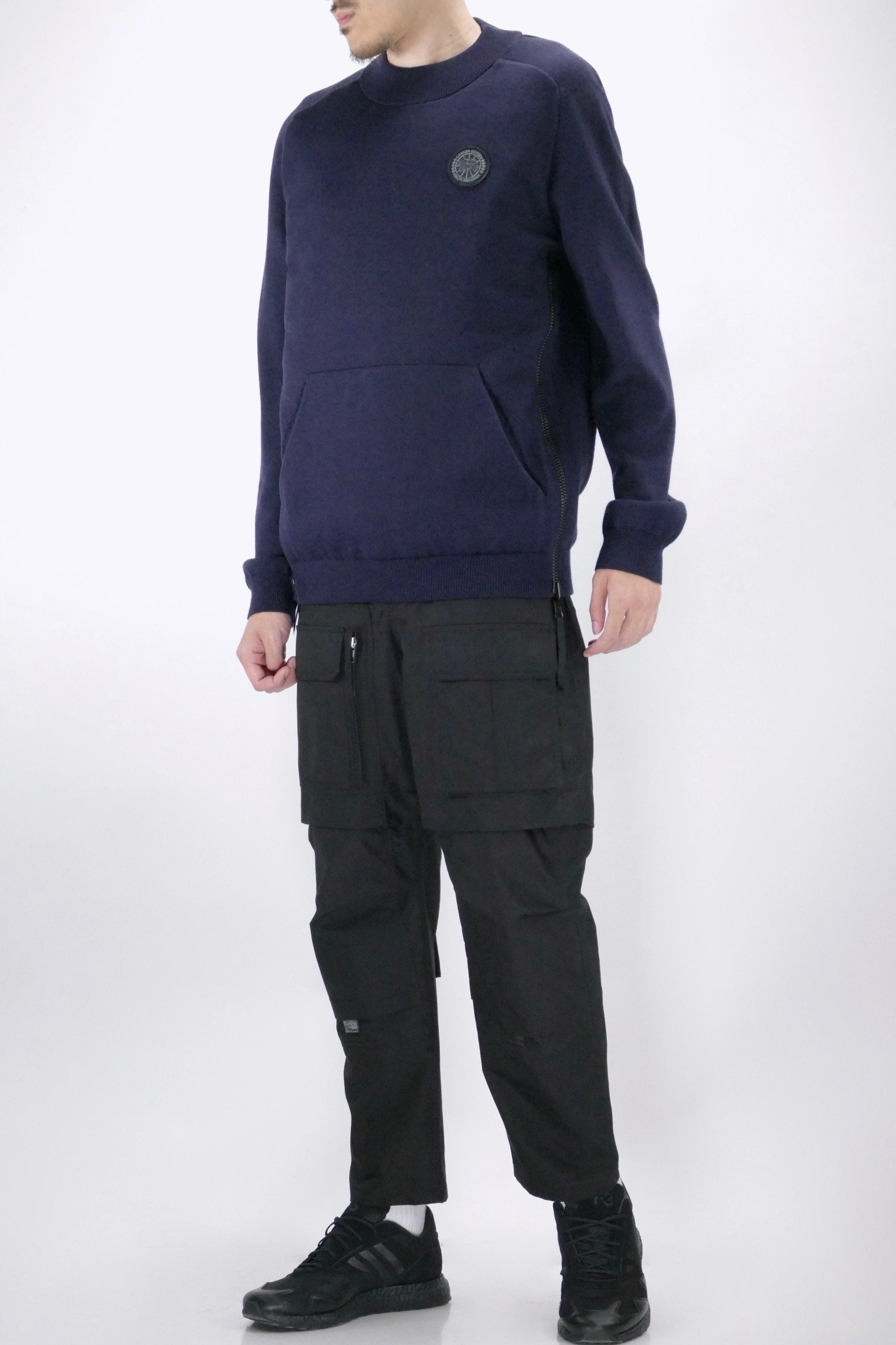 Canada Goose Mens Knit Hybridge Pullover Reversible Navy - Image 10