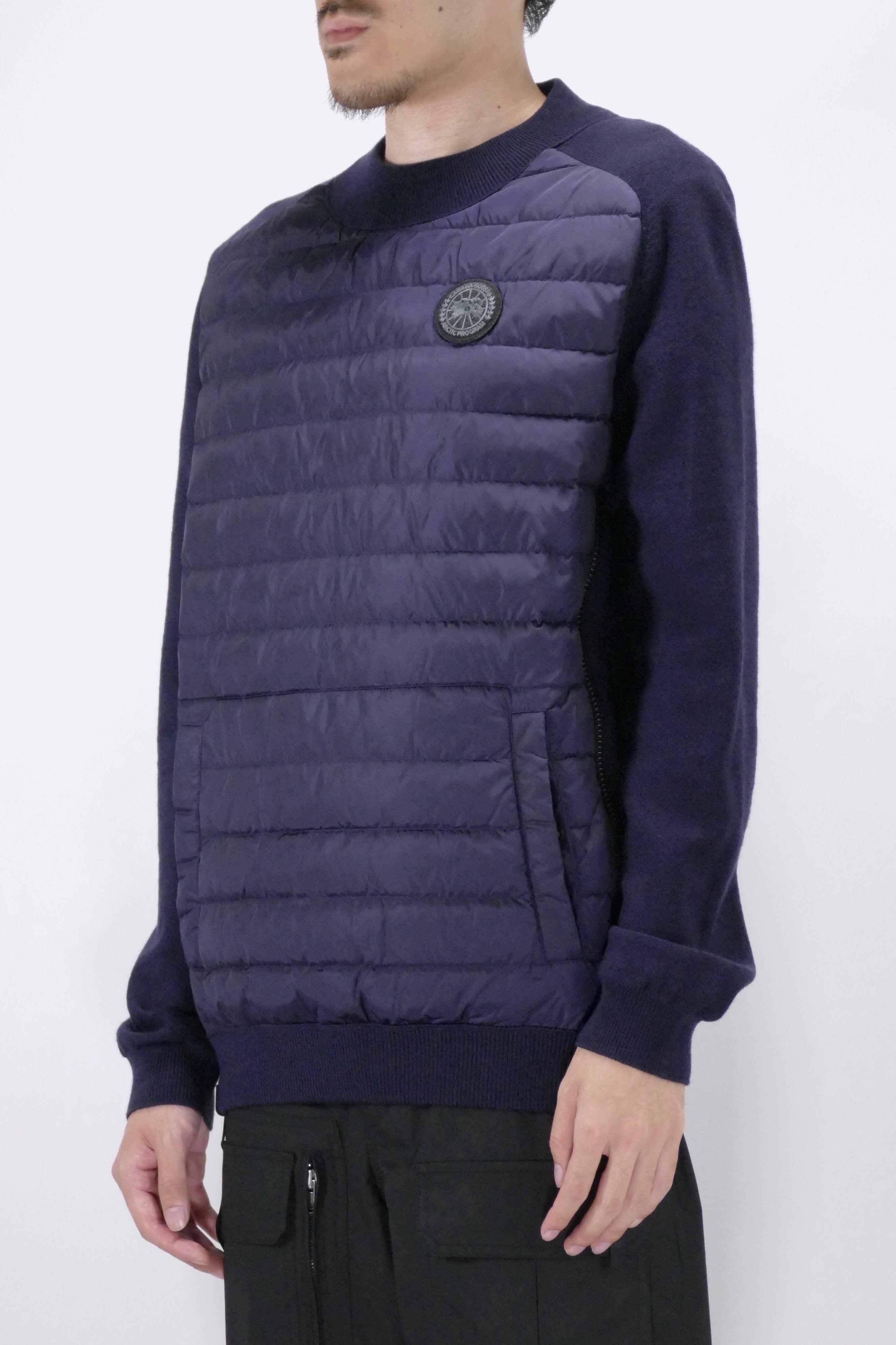 Canada Goose Mens Knit Hybridge Pullover Reversible Navy - Image 3