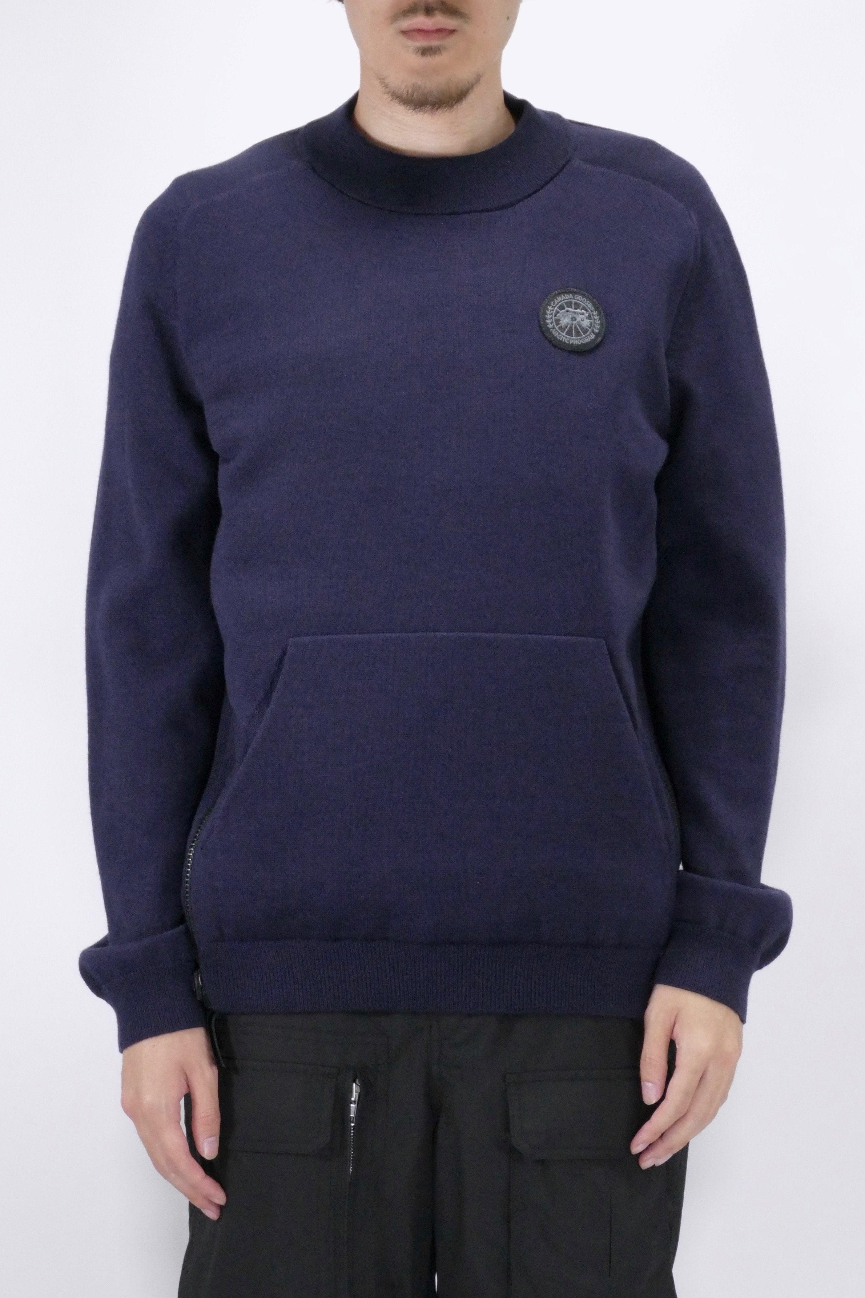 Canada Goose Mens Knit Hybridge Pullover Reversible Navy - Image 7