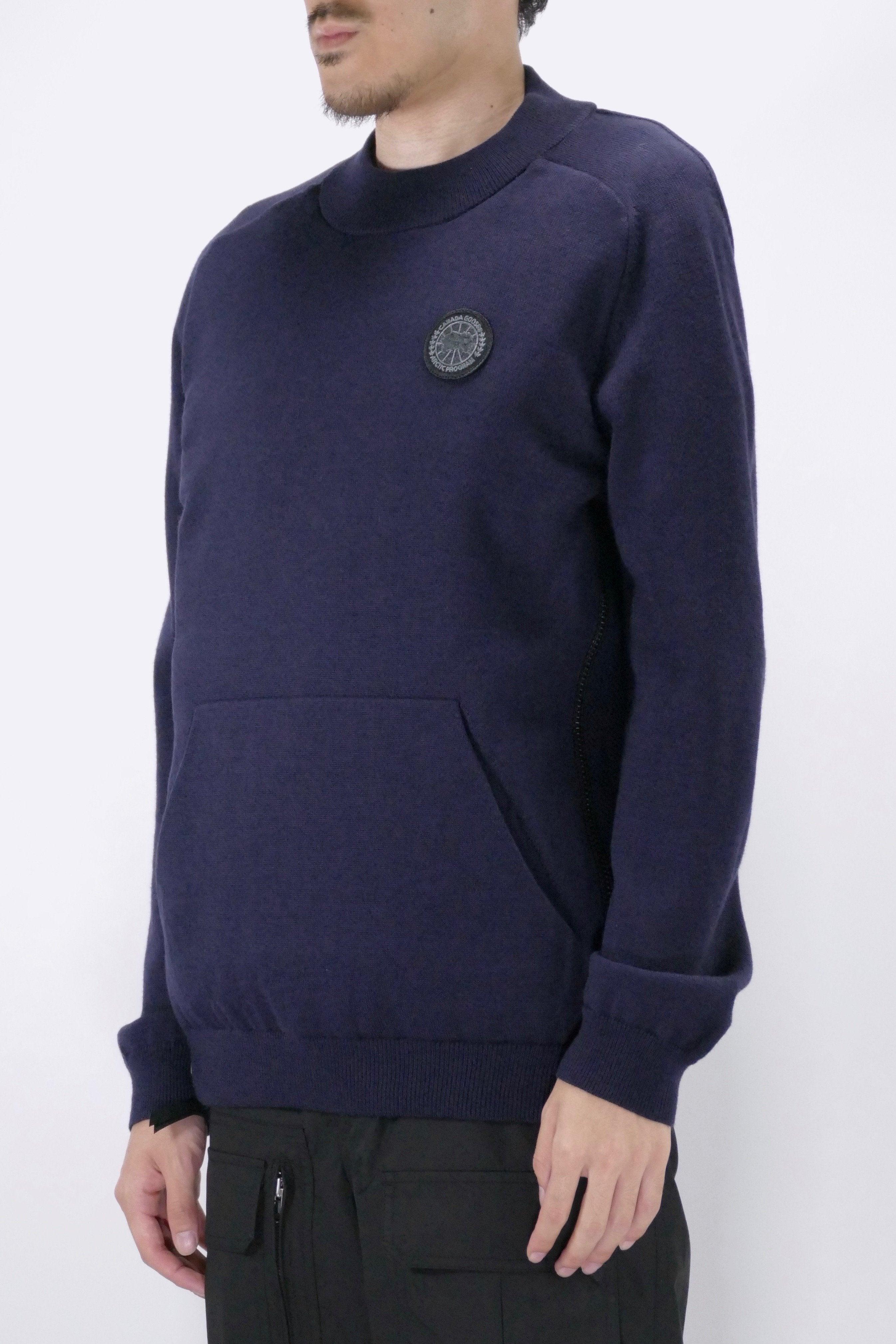 Canada Goose Mens Knit Hybridge Pullover Reversible Navy - Image 8