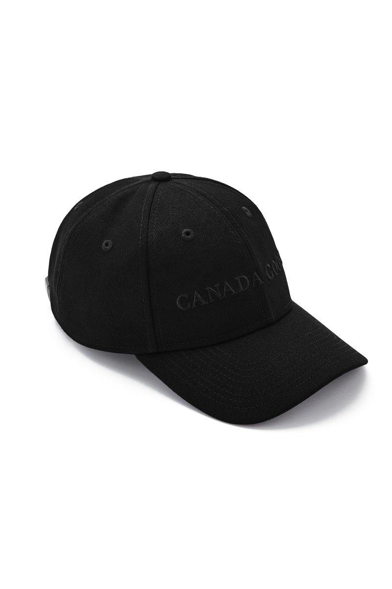 Canada Goose Mens Winter Hat Wordmark Adjustable Cap - Black - Image 4