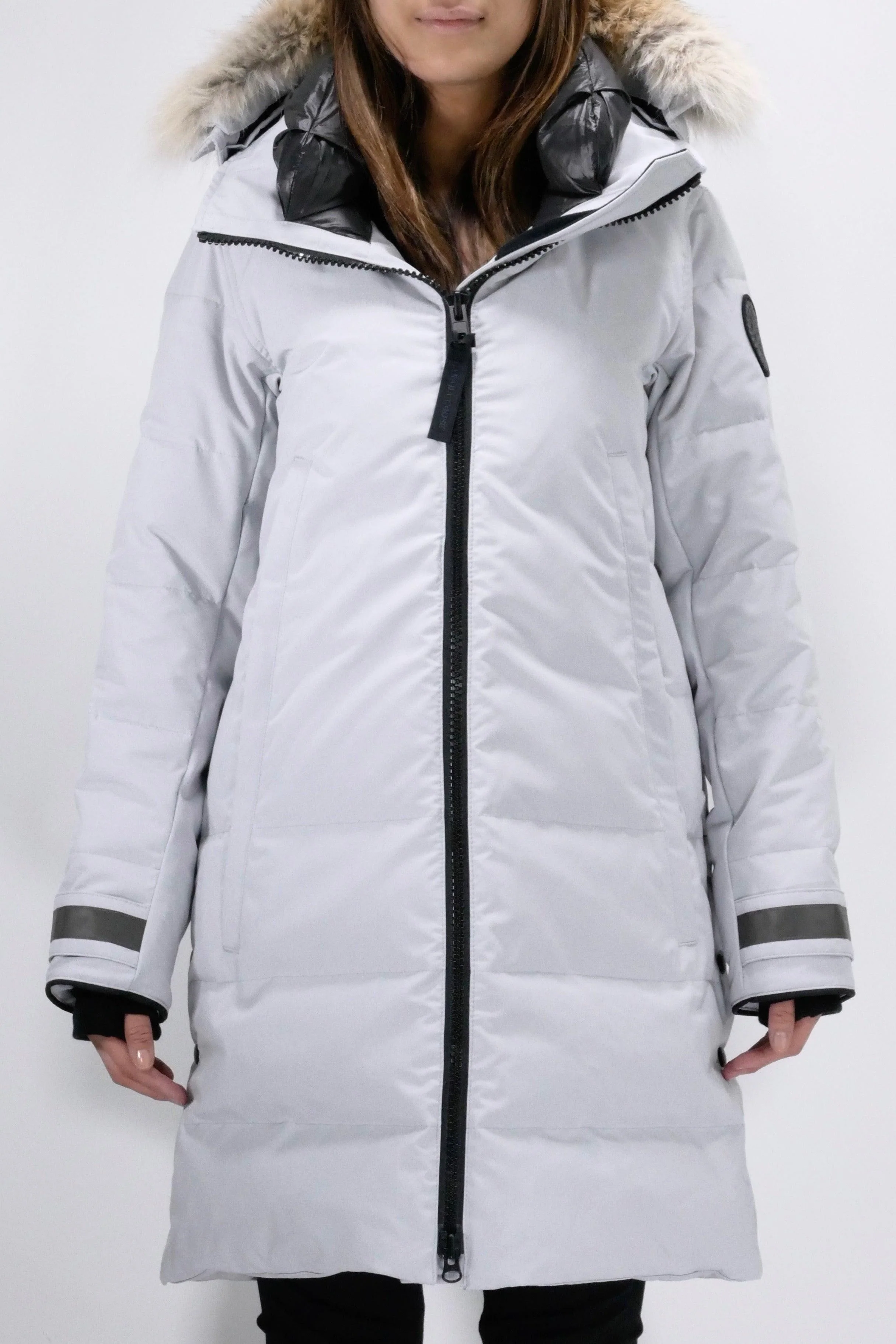 Canada Goose Womens Down *Parka Kenton Black Label - Silverbirch