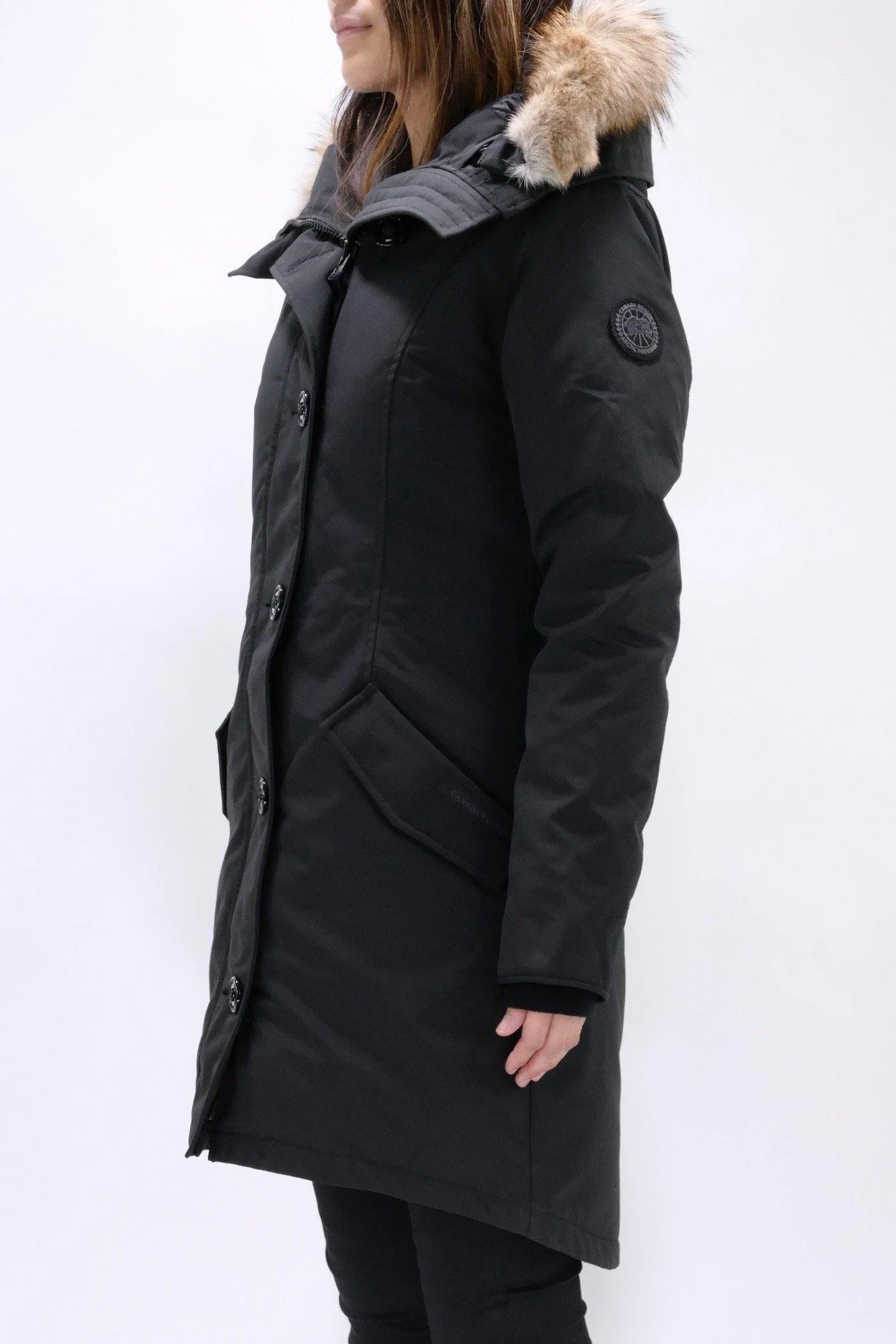 Canada Goose Womens Down *Parka Rossclair Black Label - Black - Image 3