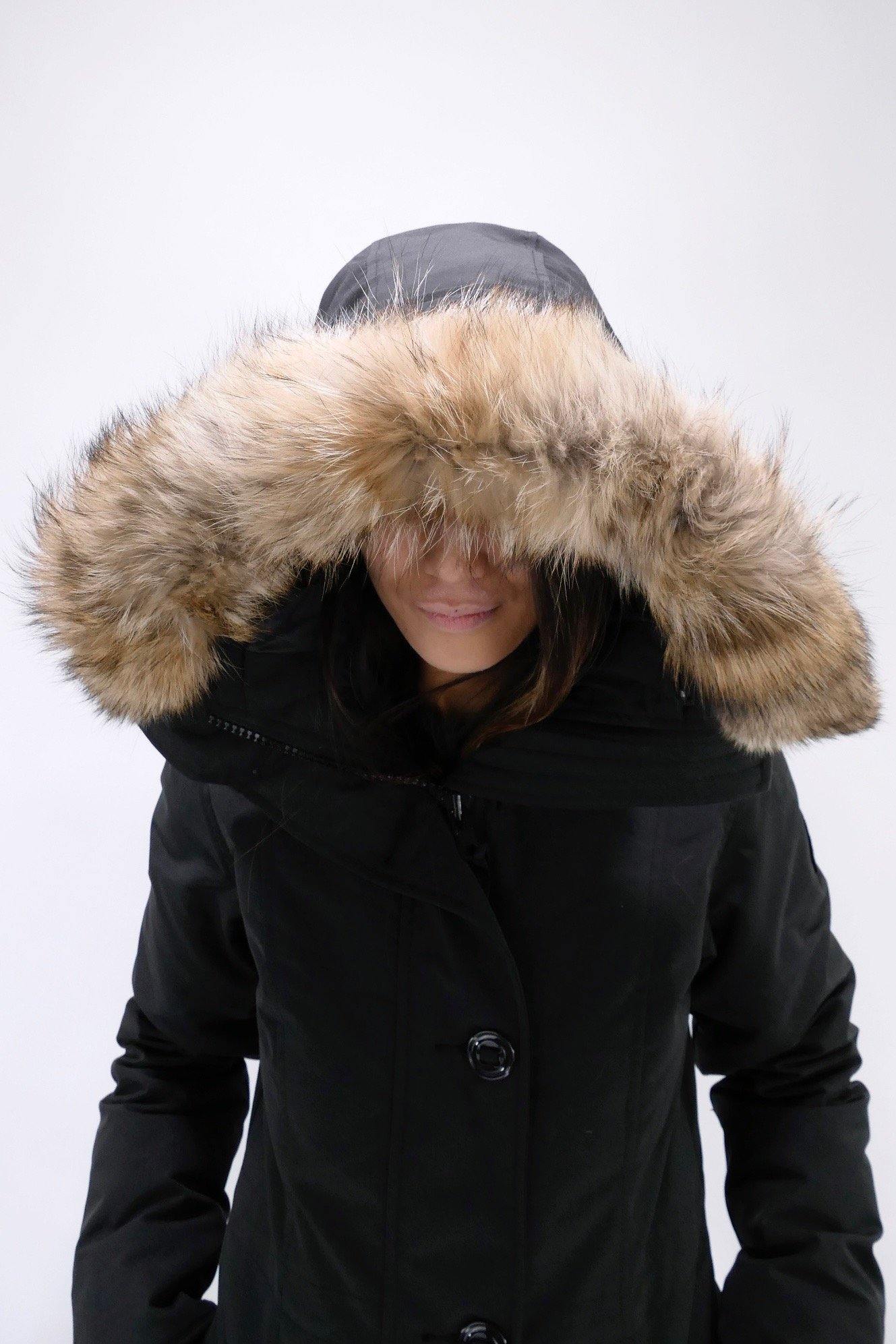 Canada Goose Womens Down *Parka Rossclair Black Label - Black - Image 5